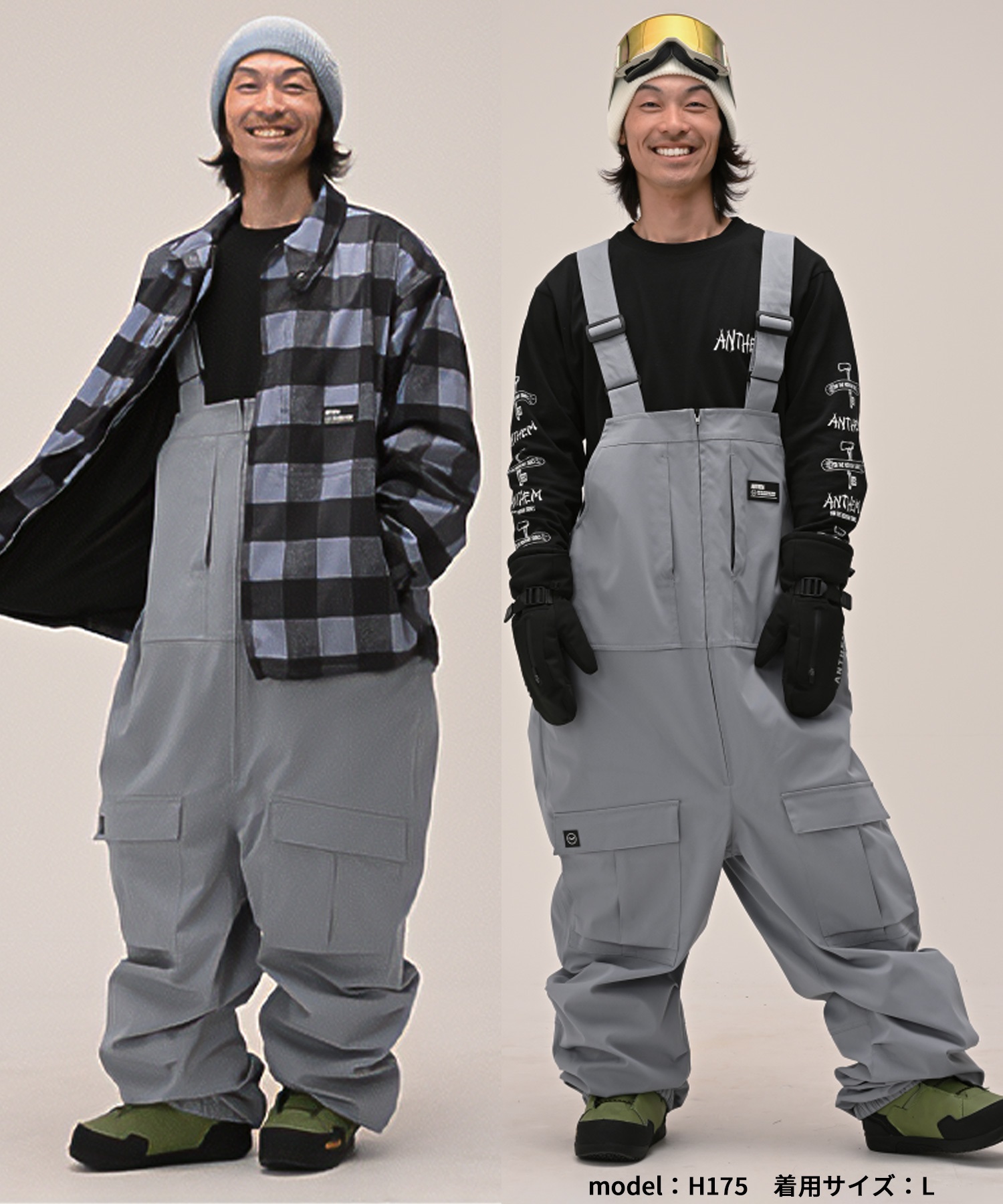 【早期購入/店頭受取対象外】ANTHEM アンセム スノーボード ウェア パンツ ユニセックス CHEST SLIT 25-26モデル LL C14(BLACK-S)