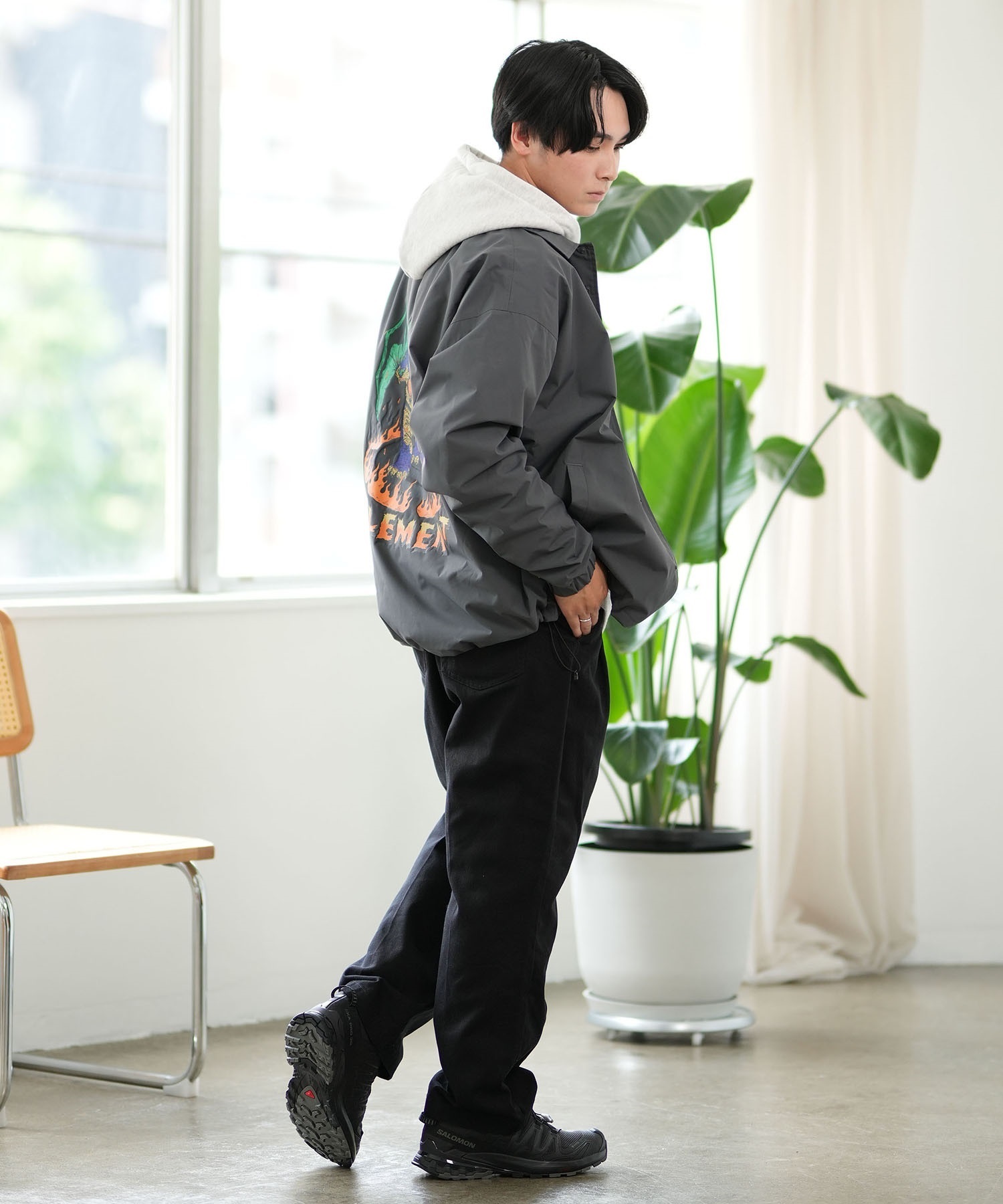 ELEMENT エレメント コーチジャケット メンズ HIROTTONコラボ