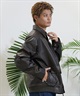 ELEMENT エレメント アウター メンズ フェイクレザージャケット ビッグシルエット BE022-755(BRW-M)