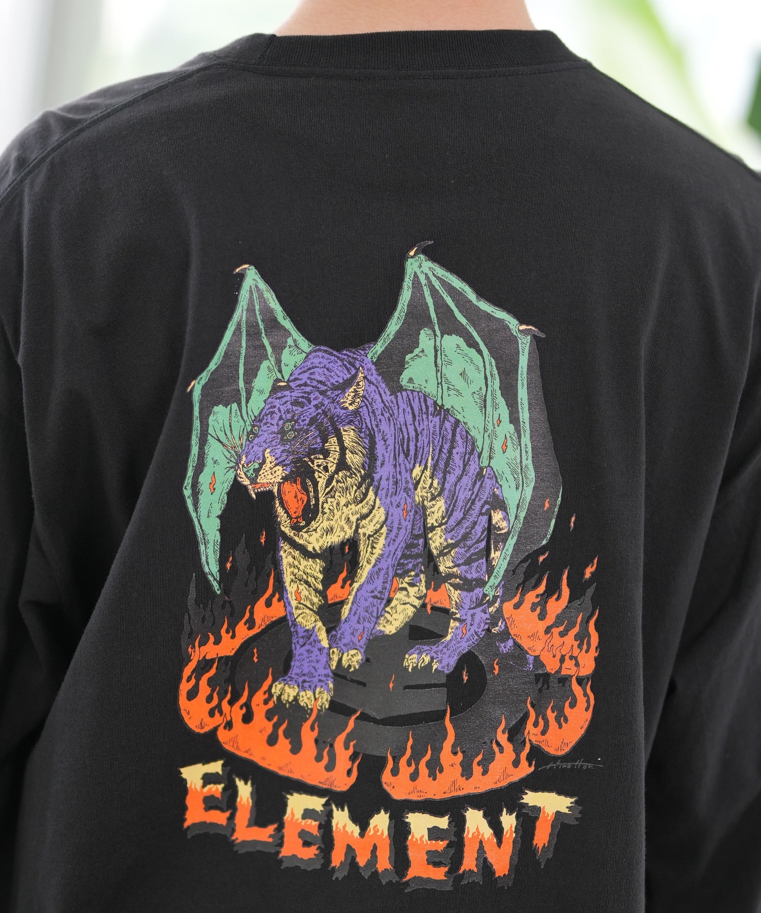 ELEMENT エレメント 長袖 Tシャツ メンズ ロンT バックプリント