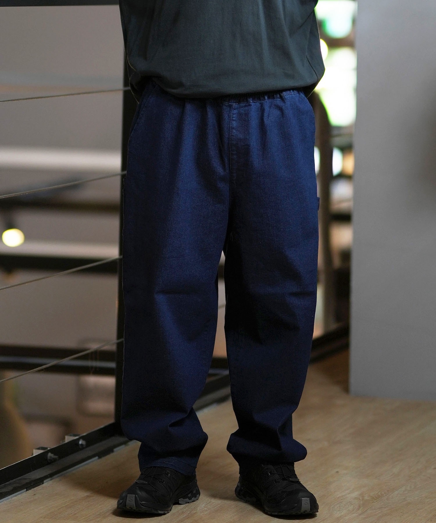 ECKO UNLTD ペインターパンツ W30 青 多機能 ストリート