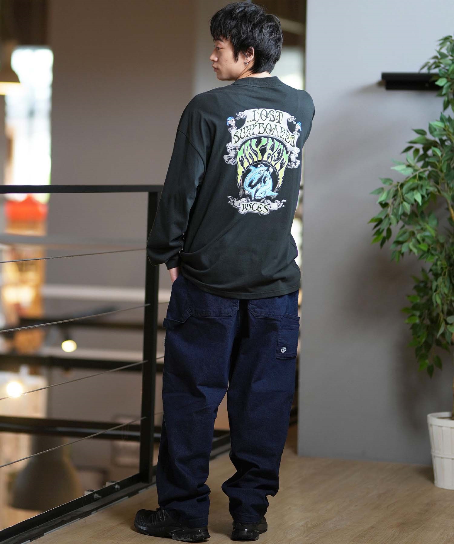 ELEMENT エレメント ロングパンツ メンズ デニム ペインター