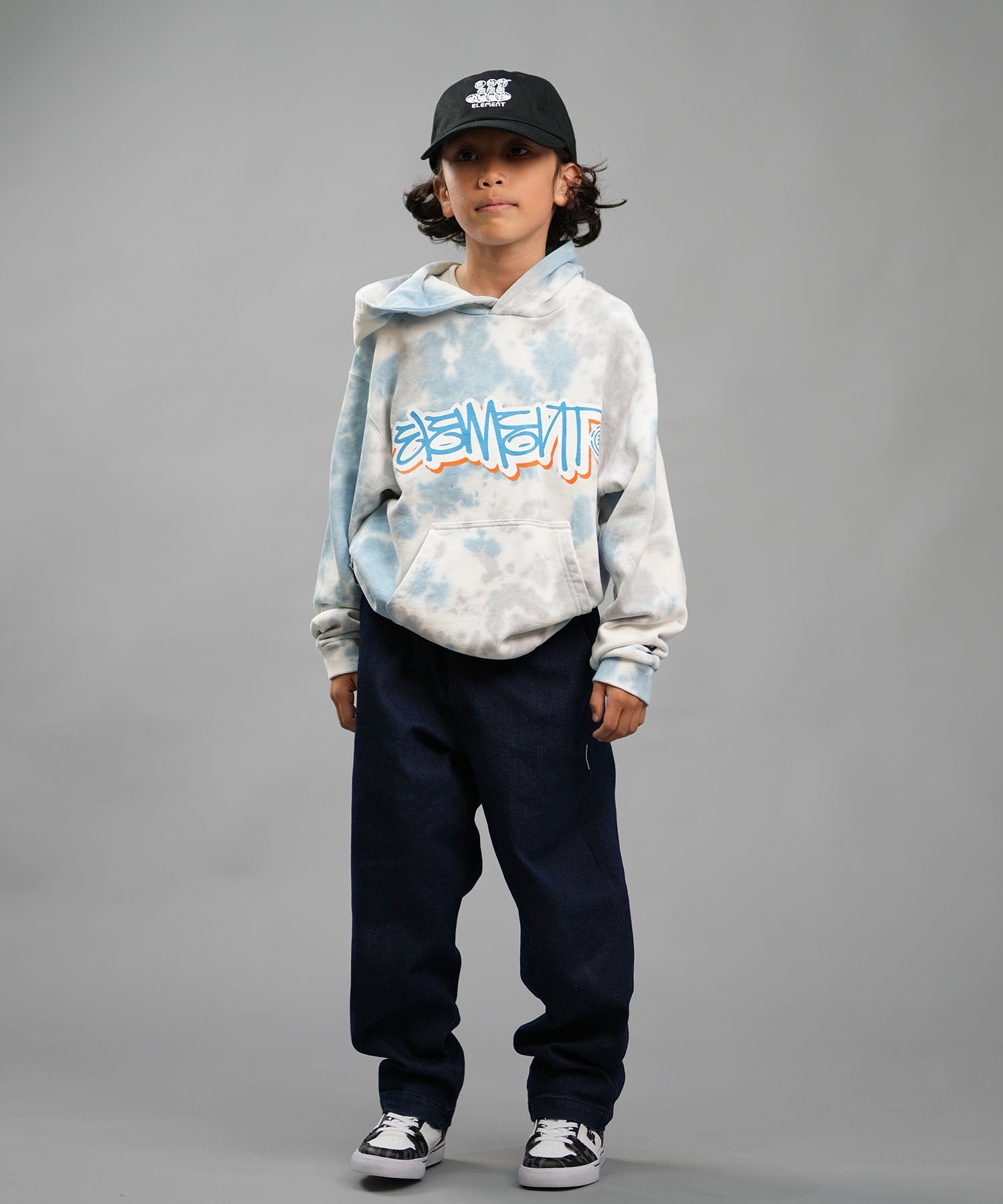 ELEMENT エレメント パーカー キッズ プルオーバー ロゴ TAG