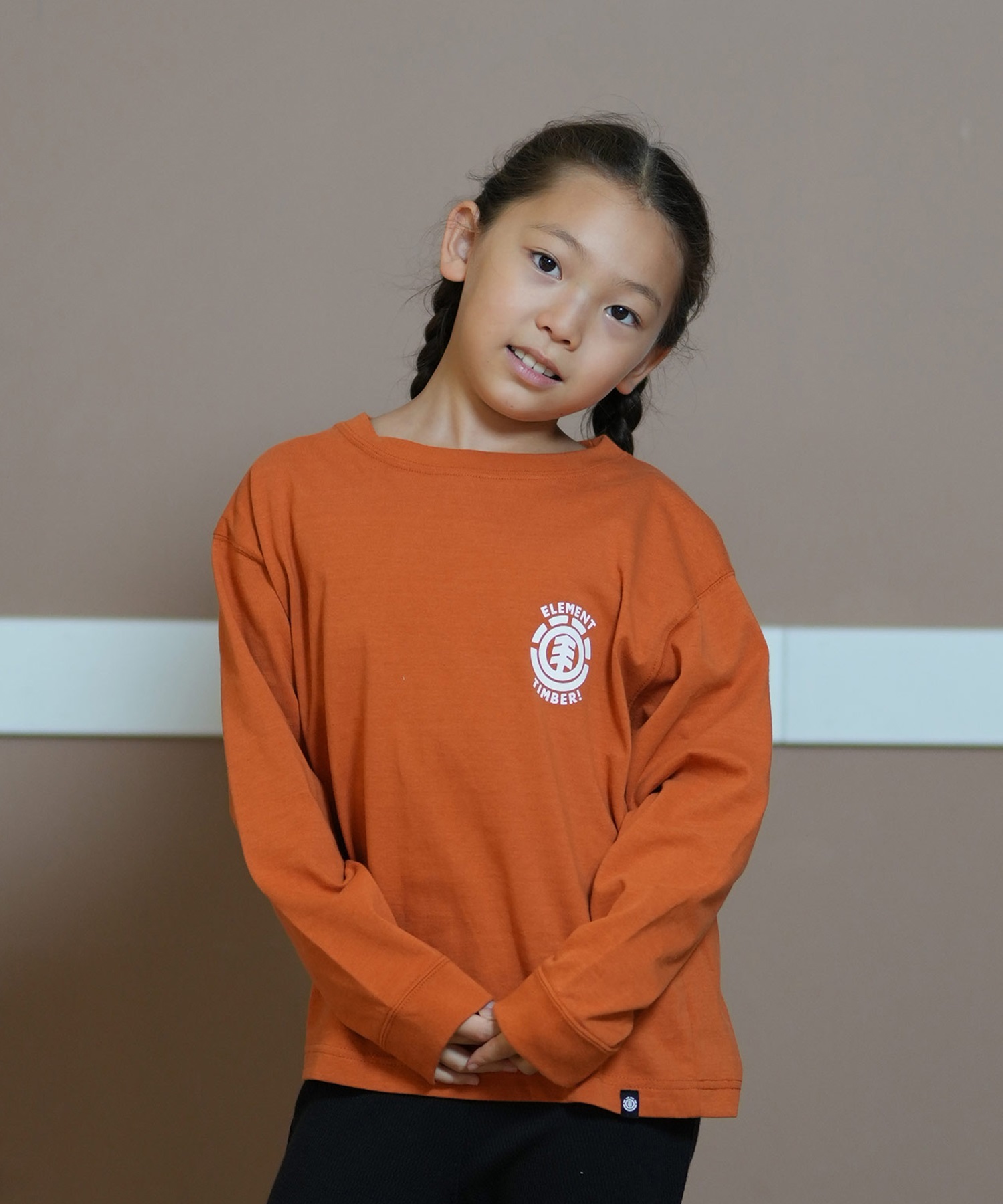 ELEMENT エレメント Tシャツ キッズ 長袖 ロンT バックプリント