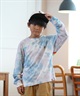 ELEMENT エレメント Tシャツ キッズ 長袖 ロンT タイダイ バックプリント BE026-061(WHT-130cm)
