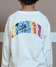 ELEMENT エレメント Tシャツ キッズ 長袖 ロンT タイダイ バックプリント BE026-061(WHT-130cm)