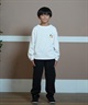 ELEMENT エレメント Tシャツ キッズ 長袖 ロンT タイダイ バックプリント BE026-061(WHT-130cm)