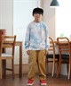 ELEMENT エレメント Tシャツ キッズ 長袖 ロンT タイダイ バックプリント BE026-061(WHT-130cm)