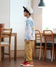 ELEMENT エレメント Tシャツ キッズ 長袖 ロンT タイダイ バックプリント BE026-061(WHT-130cm)