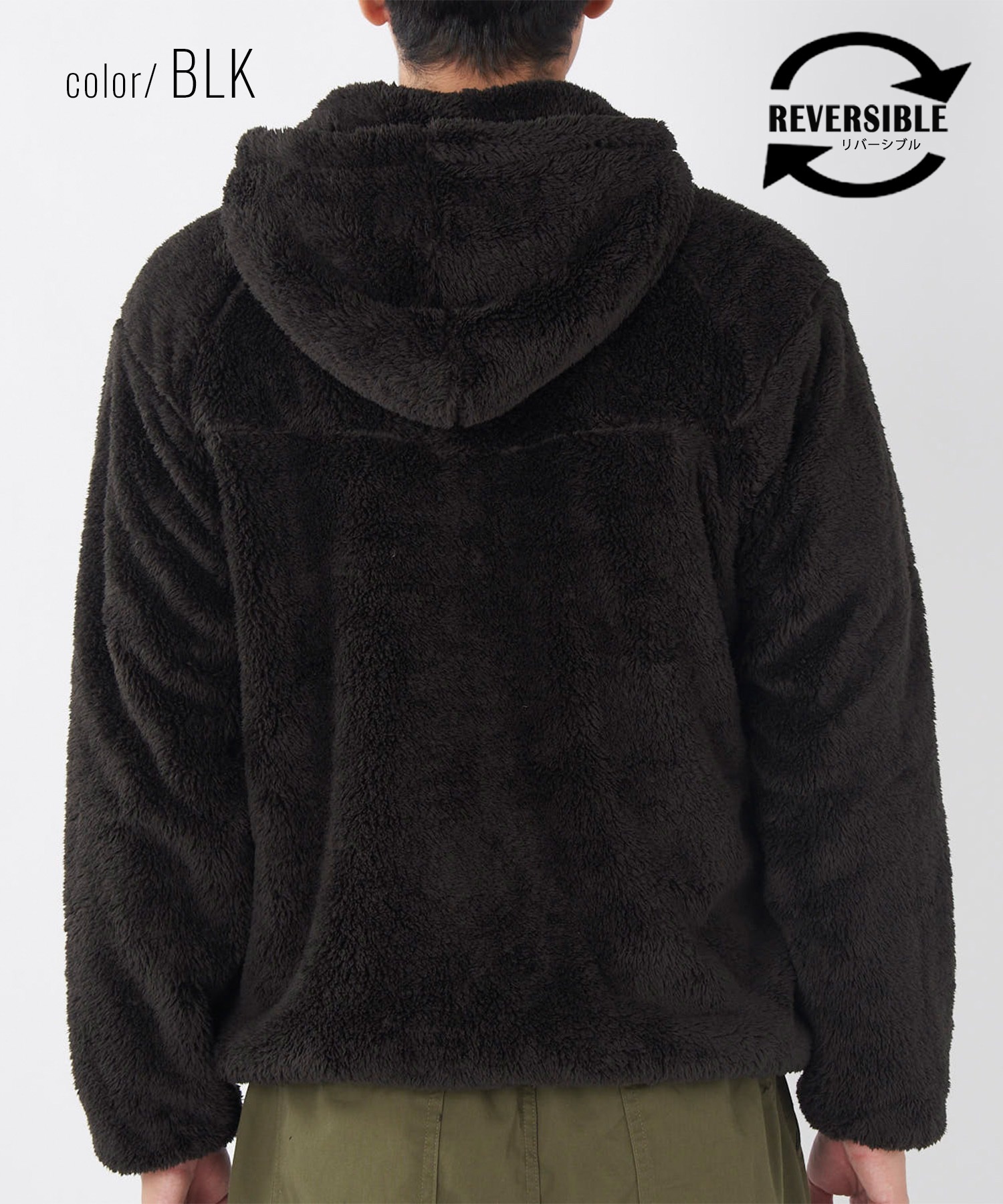 OP オーシャンパシフィック アウター メンズ リバーシブル ジャケット 2WAY ボアフリース オーバーサイズ 534207(BRN-M)