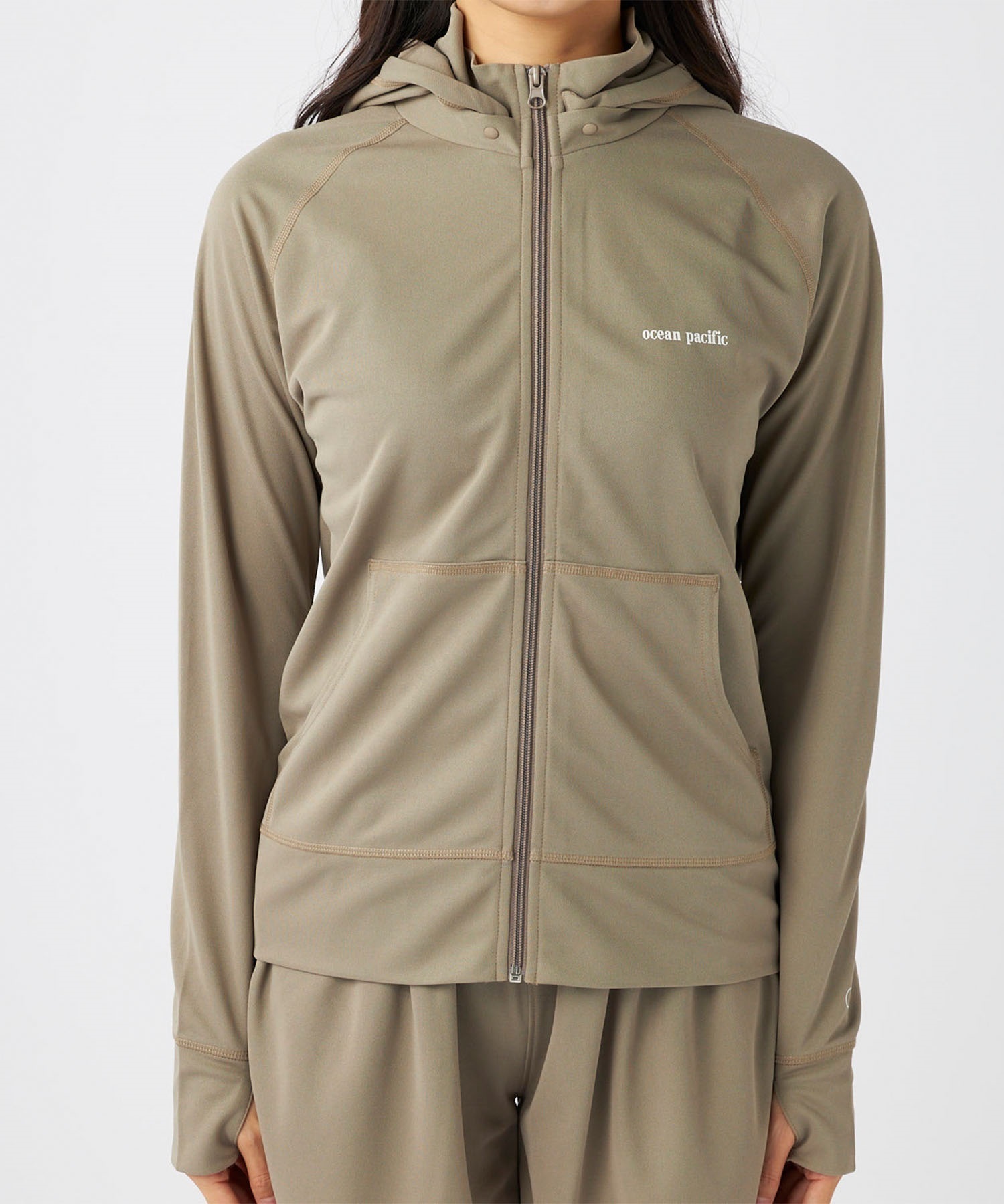 OP オーシャンパシフィック 水着 ラッシュガード ジップアップ