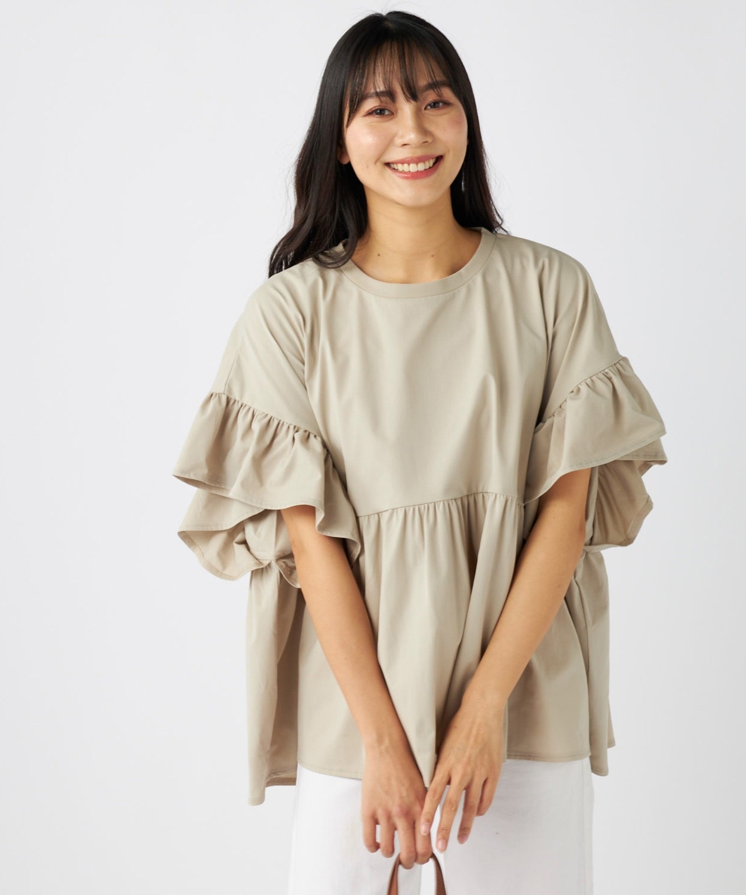 OP オーピー 水着 レディース ラッシュガード 半袖 Tシャツ 水陸両用 524499(BEG-M)