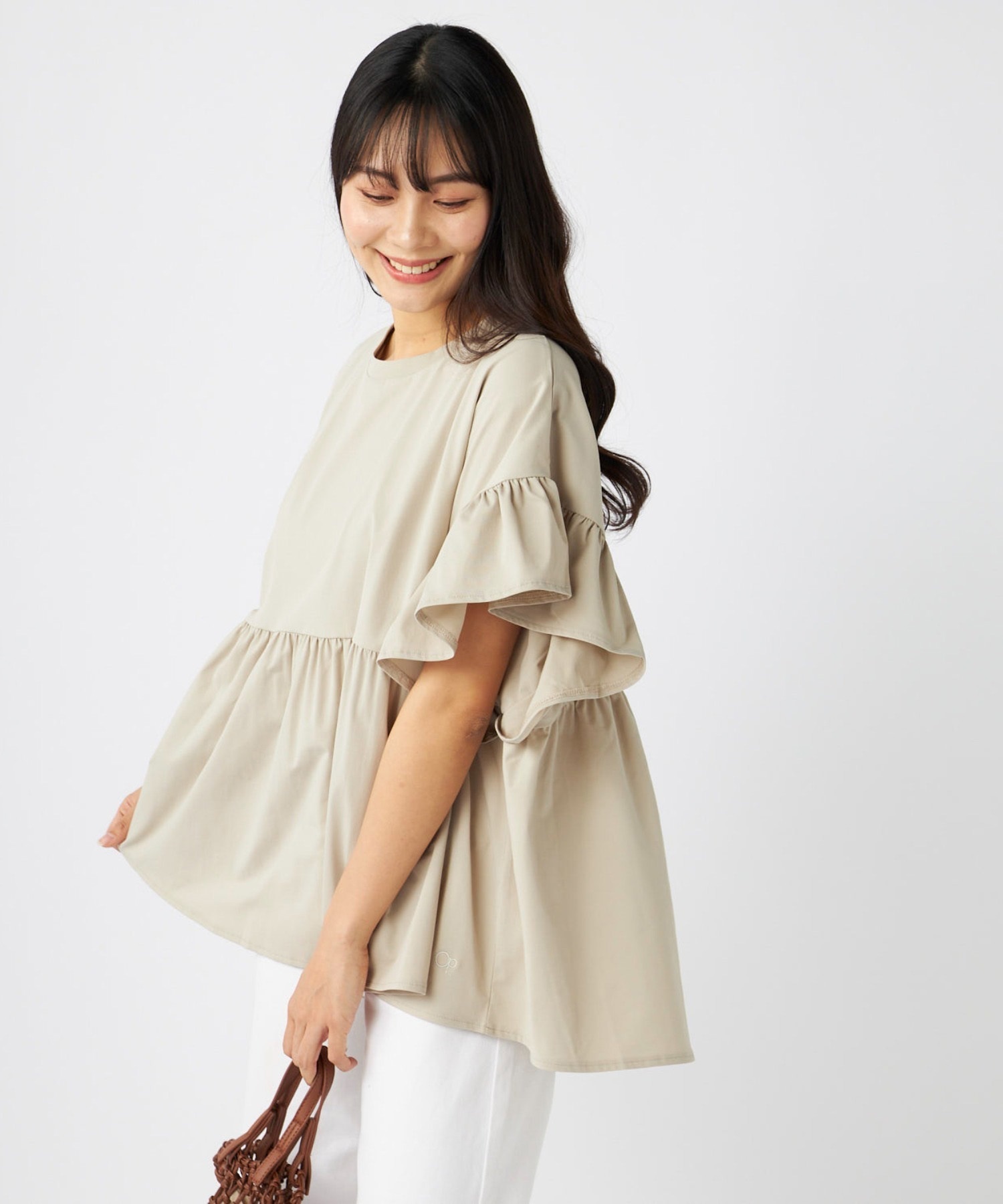 OP オーピー 水着 レディース ラッシュガード 半袖 Tシャツ 水陸両用 524499(BEG-M)