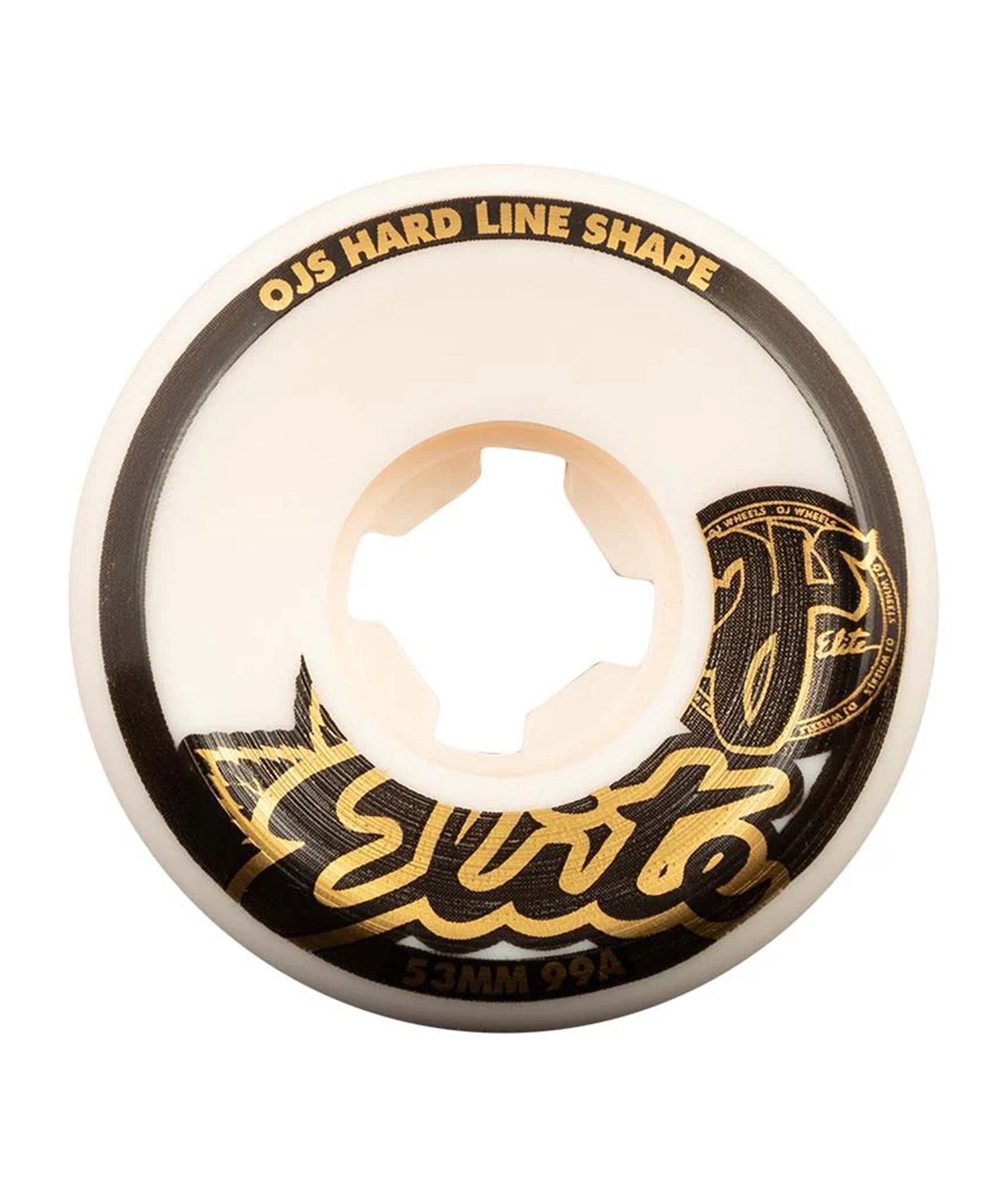 OJ WHEELS オージェー ウィール スケートボード 53～54mm 99A ELITE HARDLINE ムラサキスポーツ(WT/GD-53)