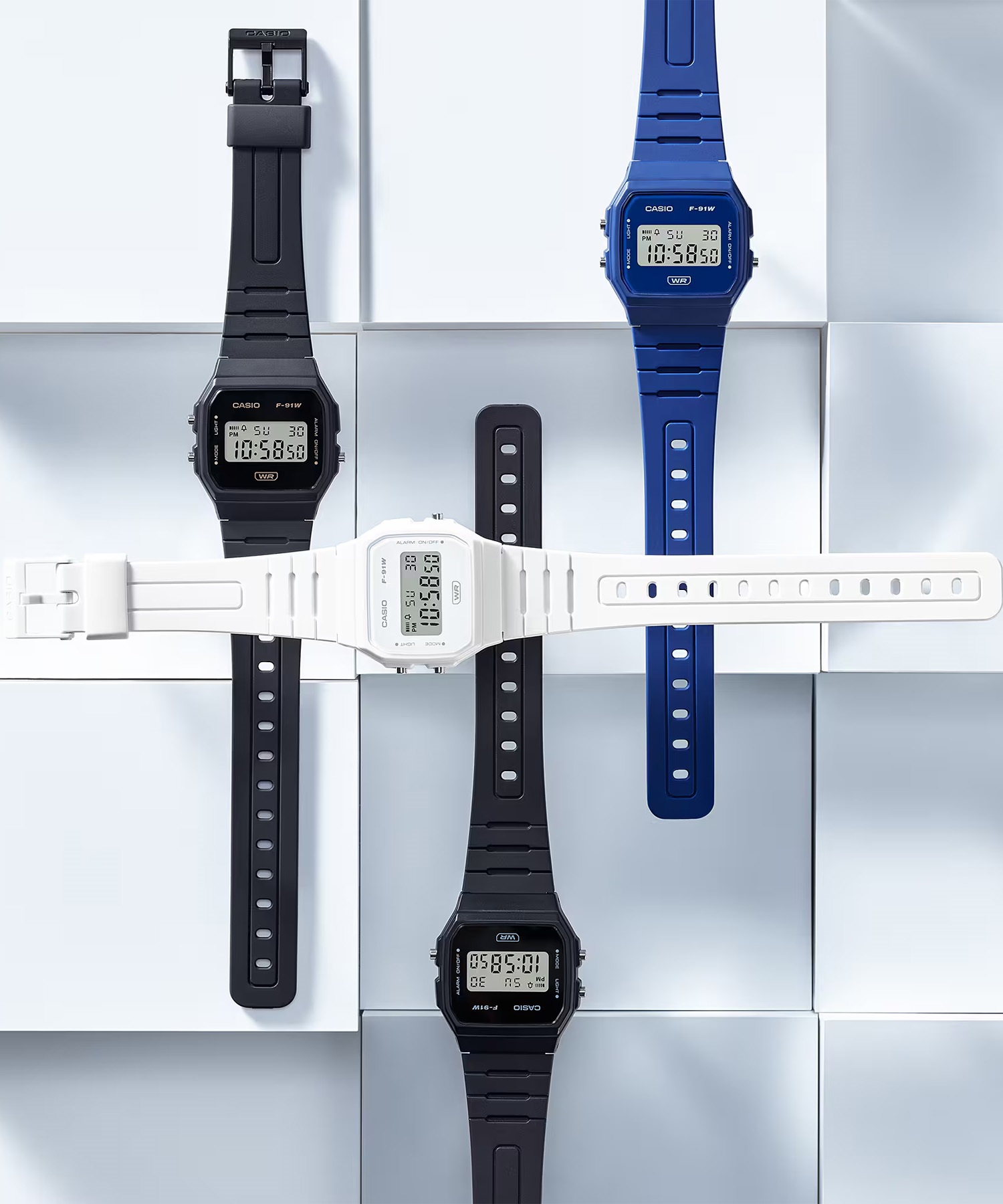 CASIO カシオ 腕時計 CASIO CLASSIC F-91WB-1AJF(BK-FREE)