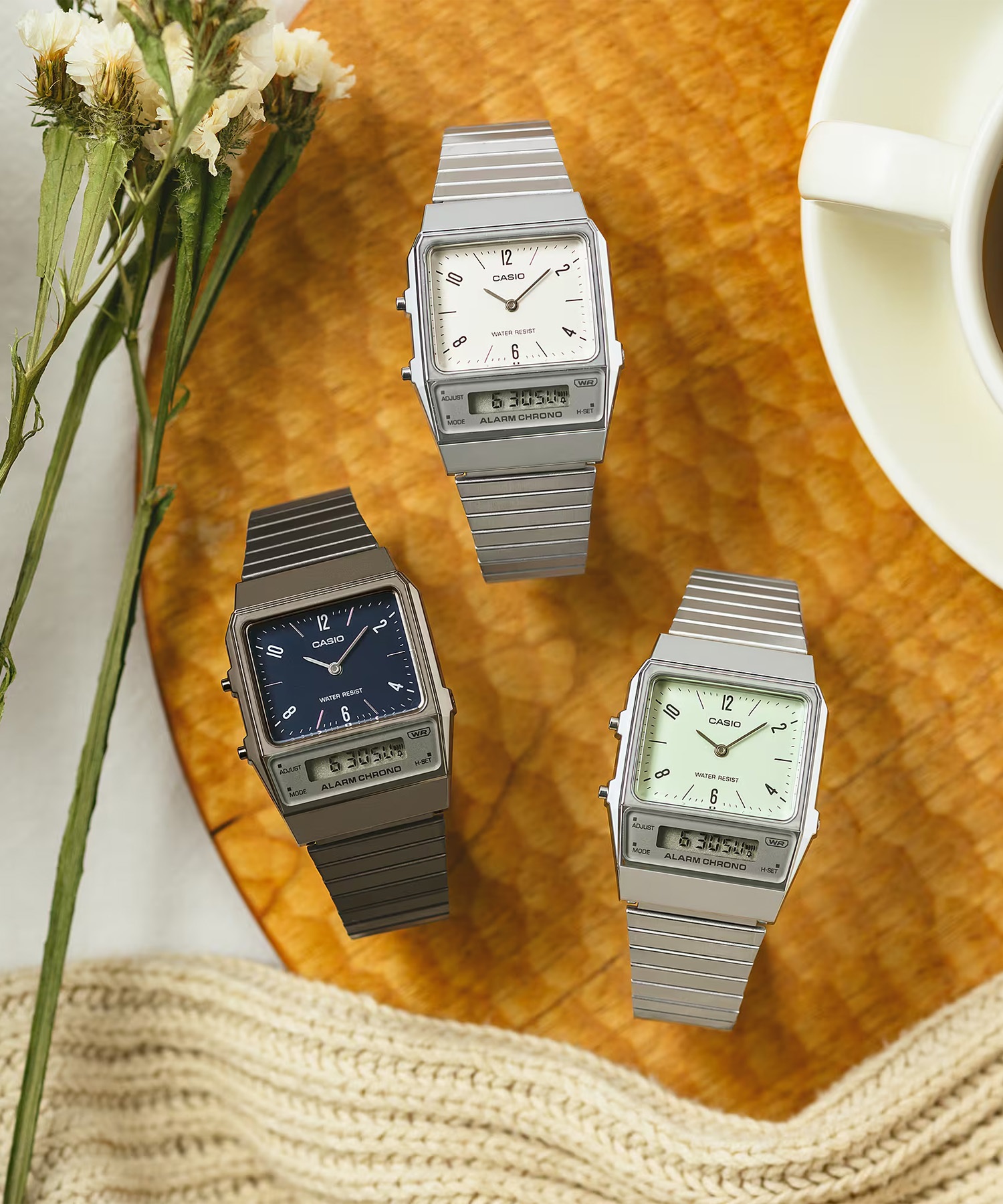 CASIO カシオ 腕時計 CASIO CLASSIC AQ-800E-7A2JF 時計｜ムラサキ