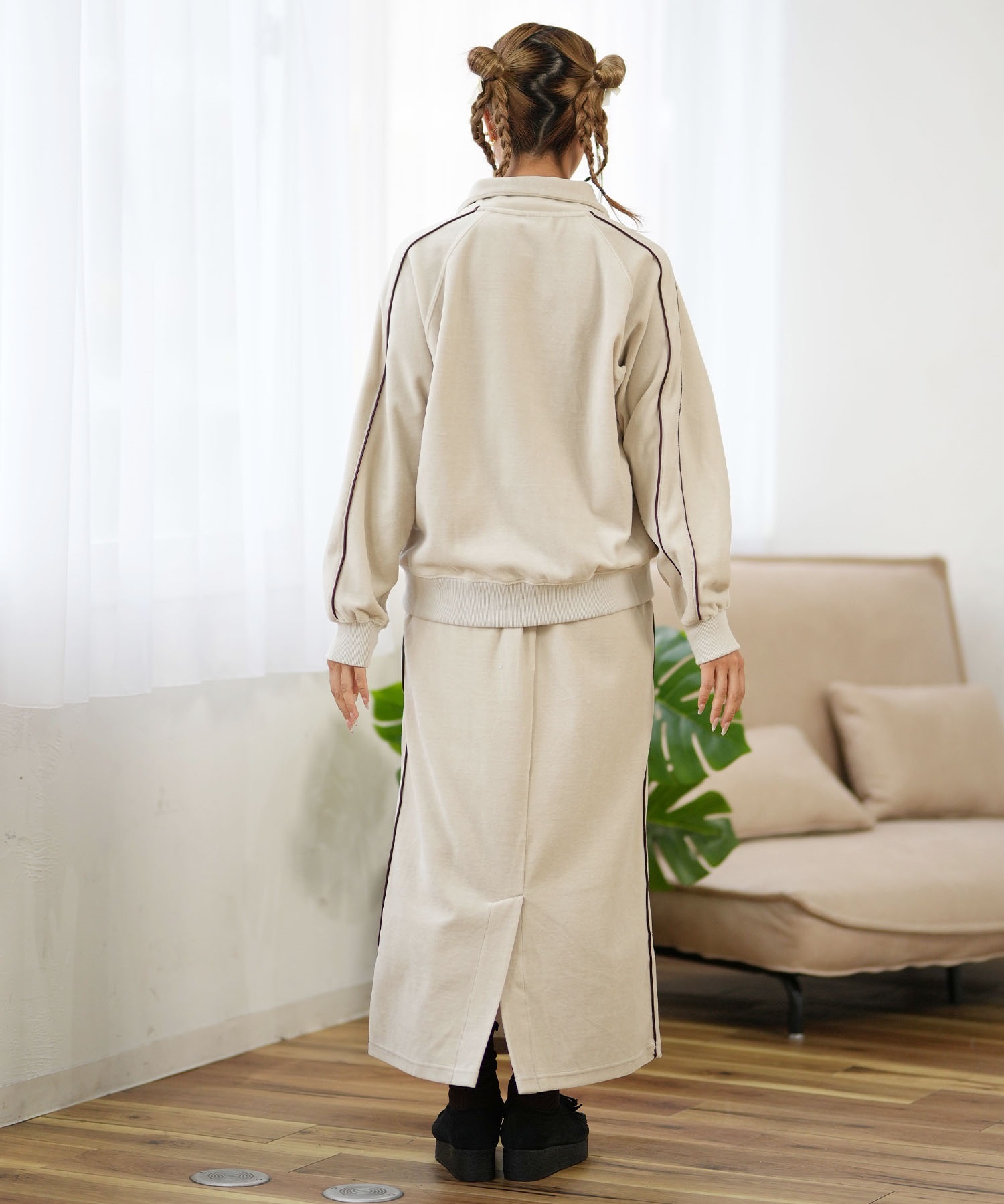 CONVERSE コンバース レディース トレーナー ハーフジップ