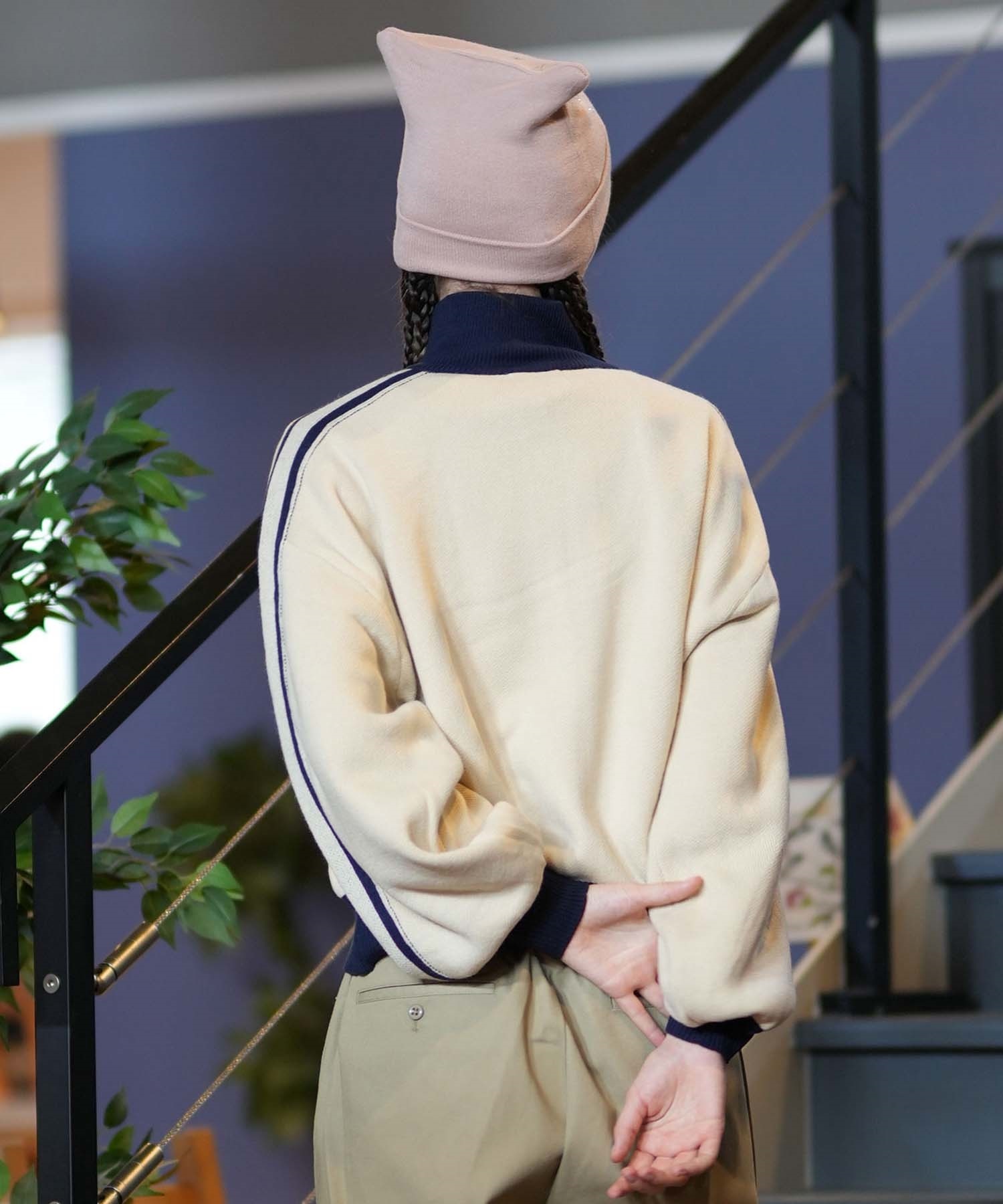 CONVERSE コンバース セーター レディース ジップアップ ニット