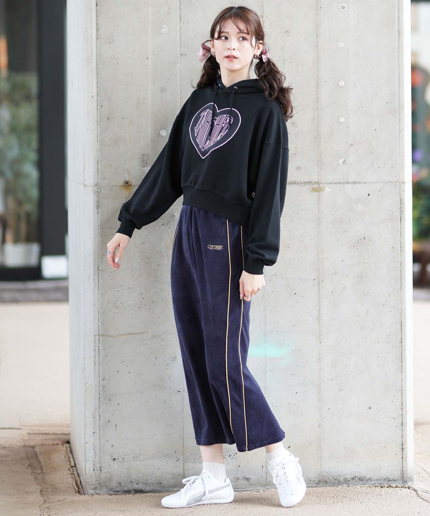 CONVERSE コンバース ロングスカート レディース ベロアスカート