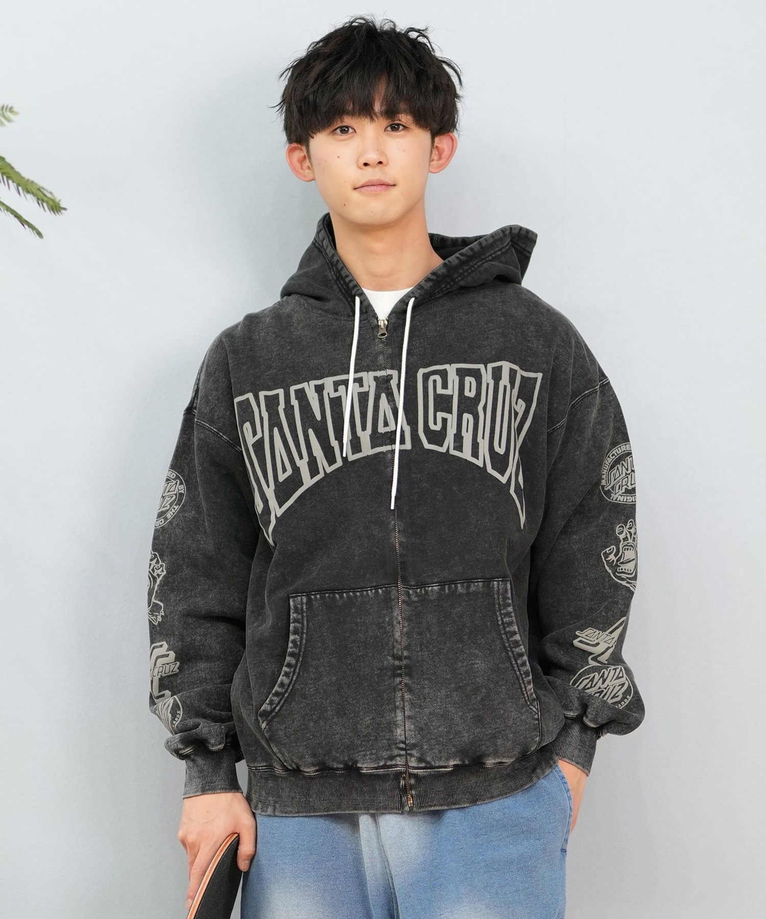 SANTACRUZ サンタクルーズ パーカー ジップアップ メンズ フーディー