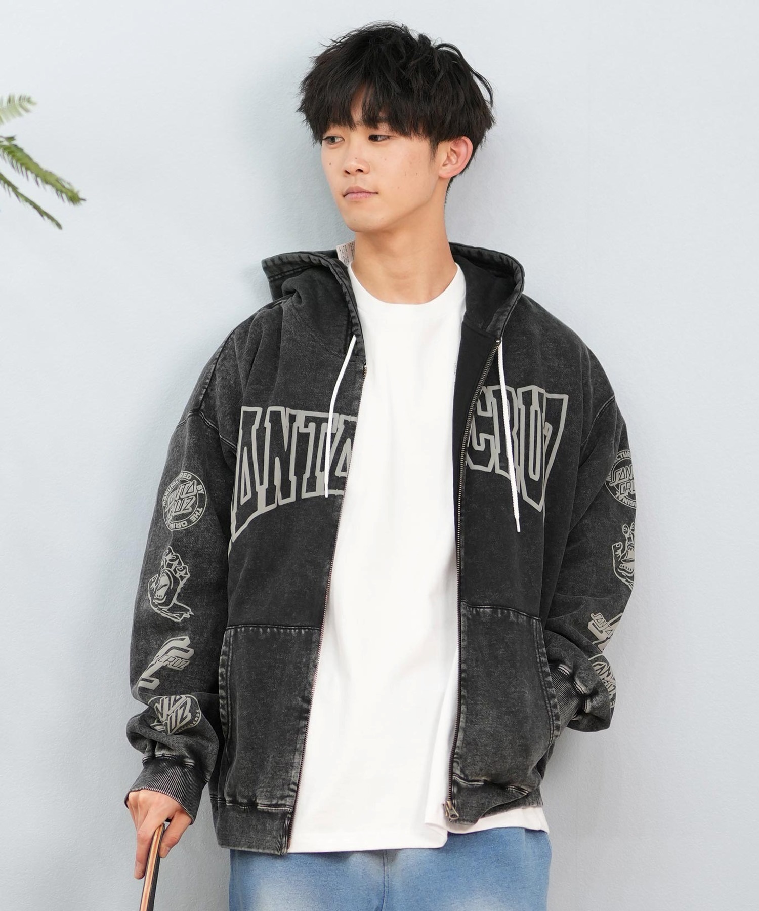 SANTACRUZ サンタクルーズ パーカー ジップアップ メンズ フーディー