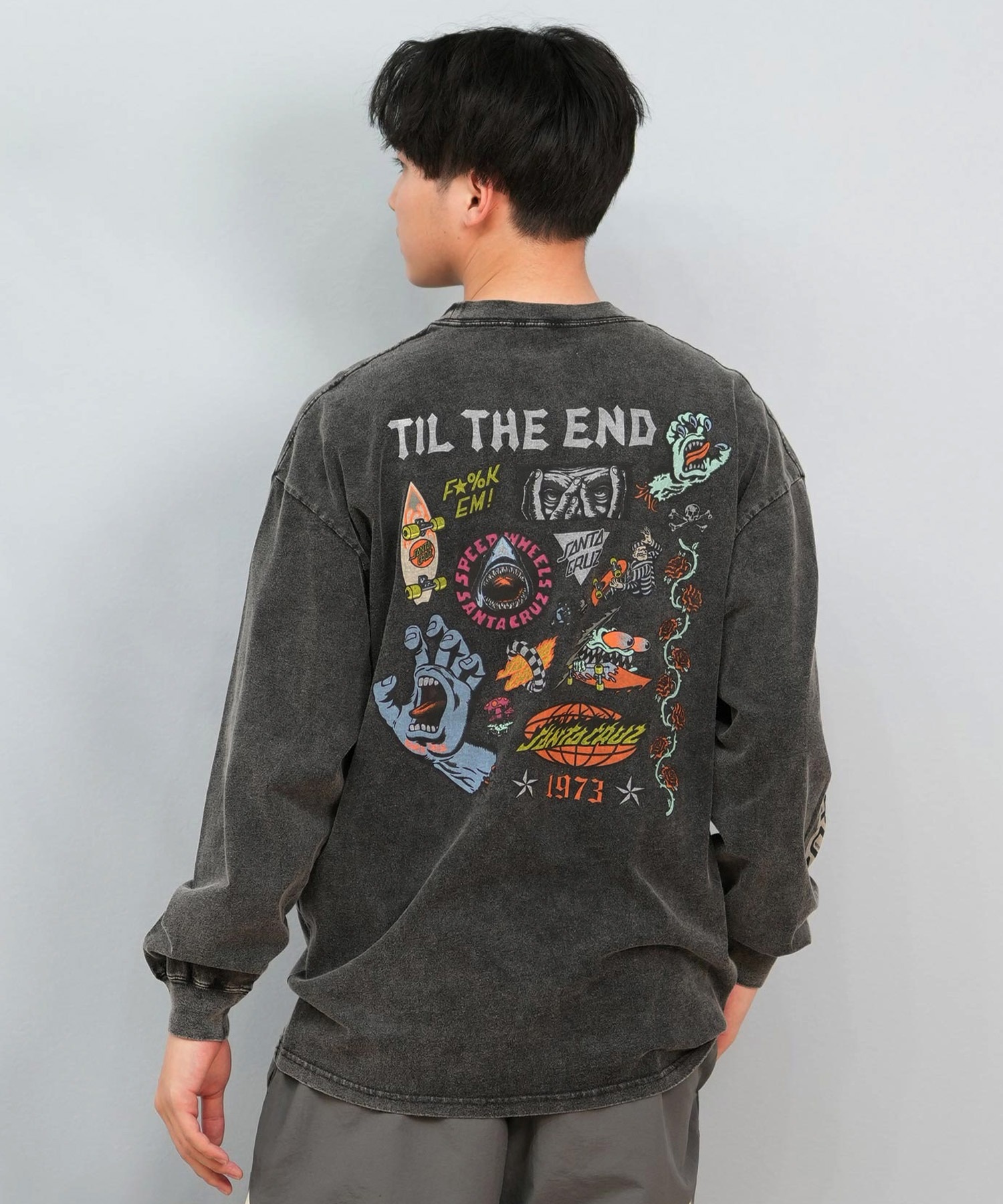 SANTACRUZ サンタクルーズ 長袖 Tシャツ メンズ ロンT バックプリント