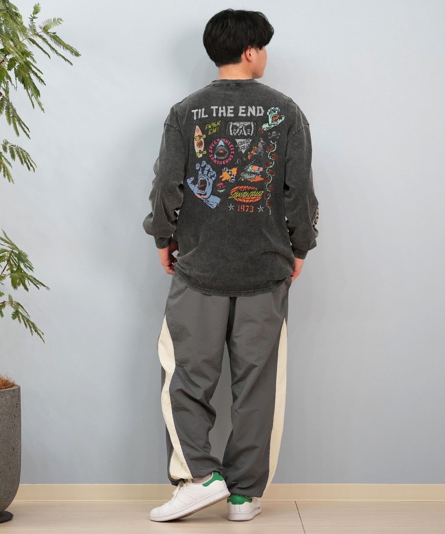 SANTACRUZ サンタクルーズ 長袖 Tシャツ メンズ ロンT バックプリント