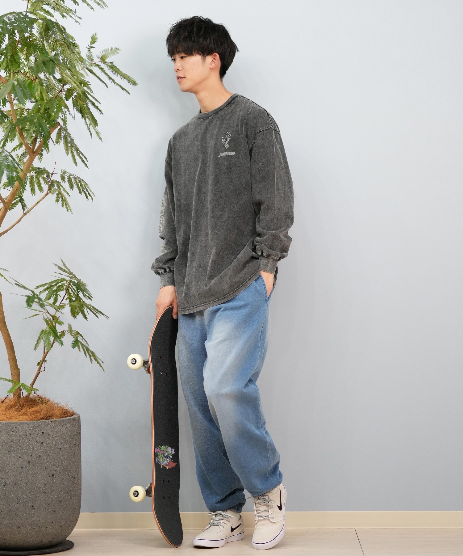 SANTACRUZ サンタクルーズ 長袖 Tシャツ メンズ ロンT バックプリント