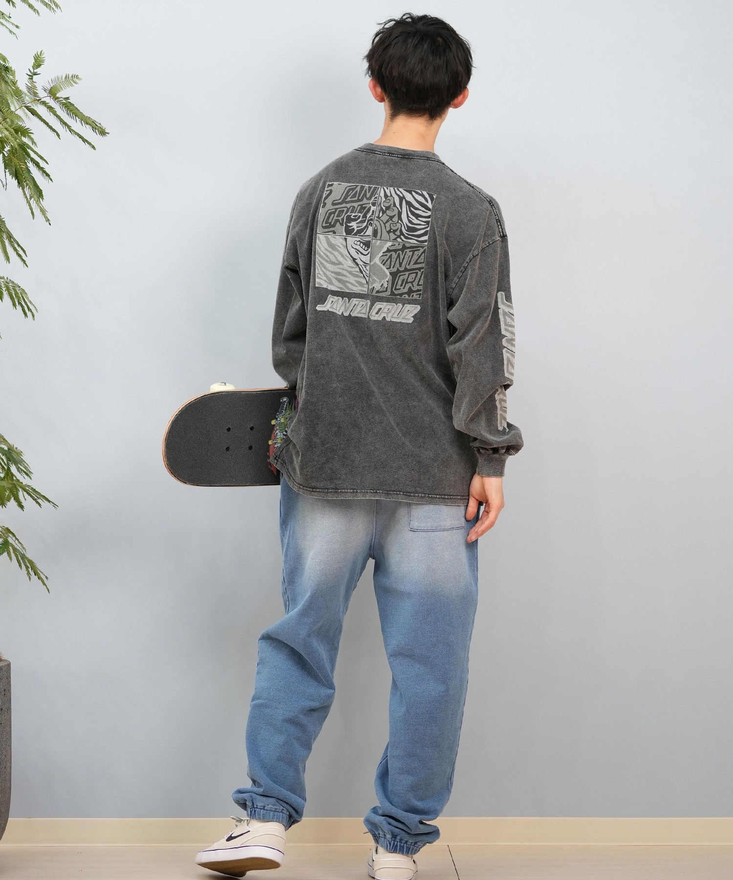 SANTACRUZ サンタクルーズ 長袖 Tシャツ メンズ ロンT バックプリント