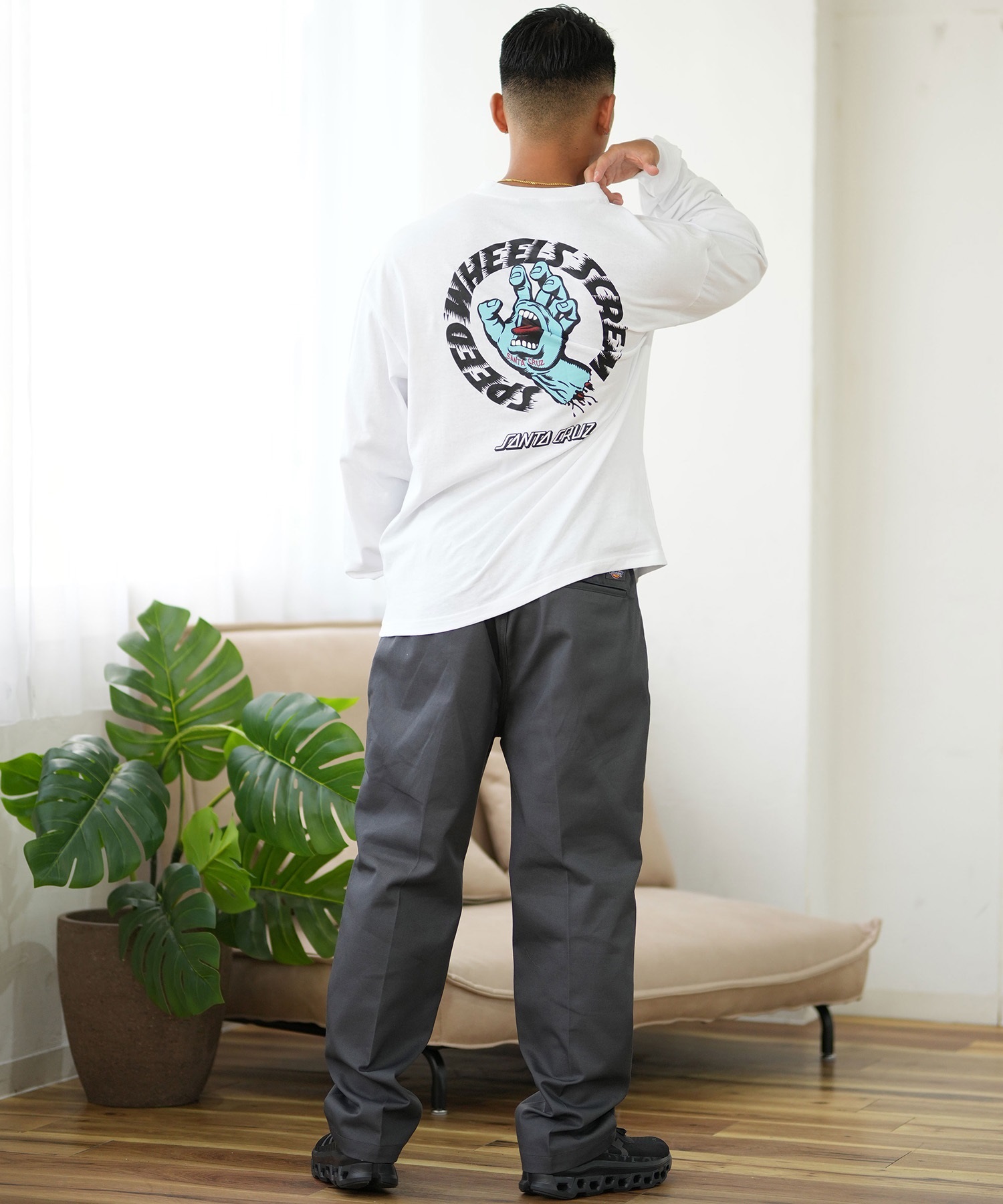 SANTACRUZ サンタクルーズ 長袖 Tシャツ メンズ ロンT バック SANTACRUZ サンタクルーズ 長袖 Tシャツ メンズ ロンT バック