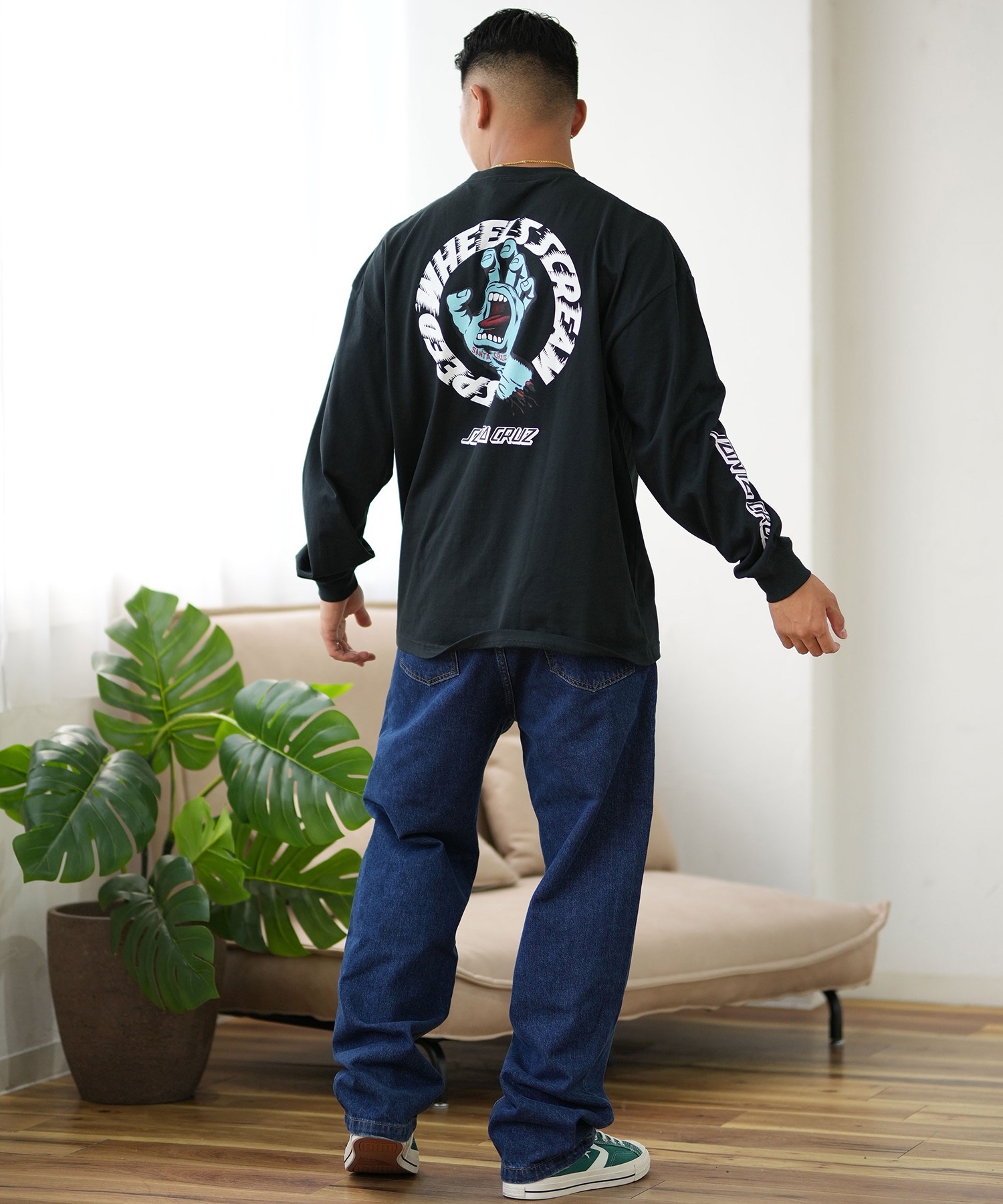 SANTACRUZ サンタクルーズ 長袖 Tシャツ メンズ ロンT バック SANTACRUZ サンタクルーズ 長袖 Tシャツ メンズ ロンT バック