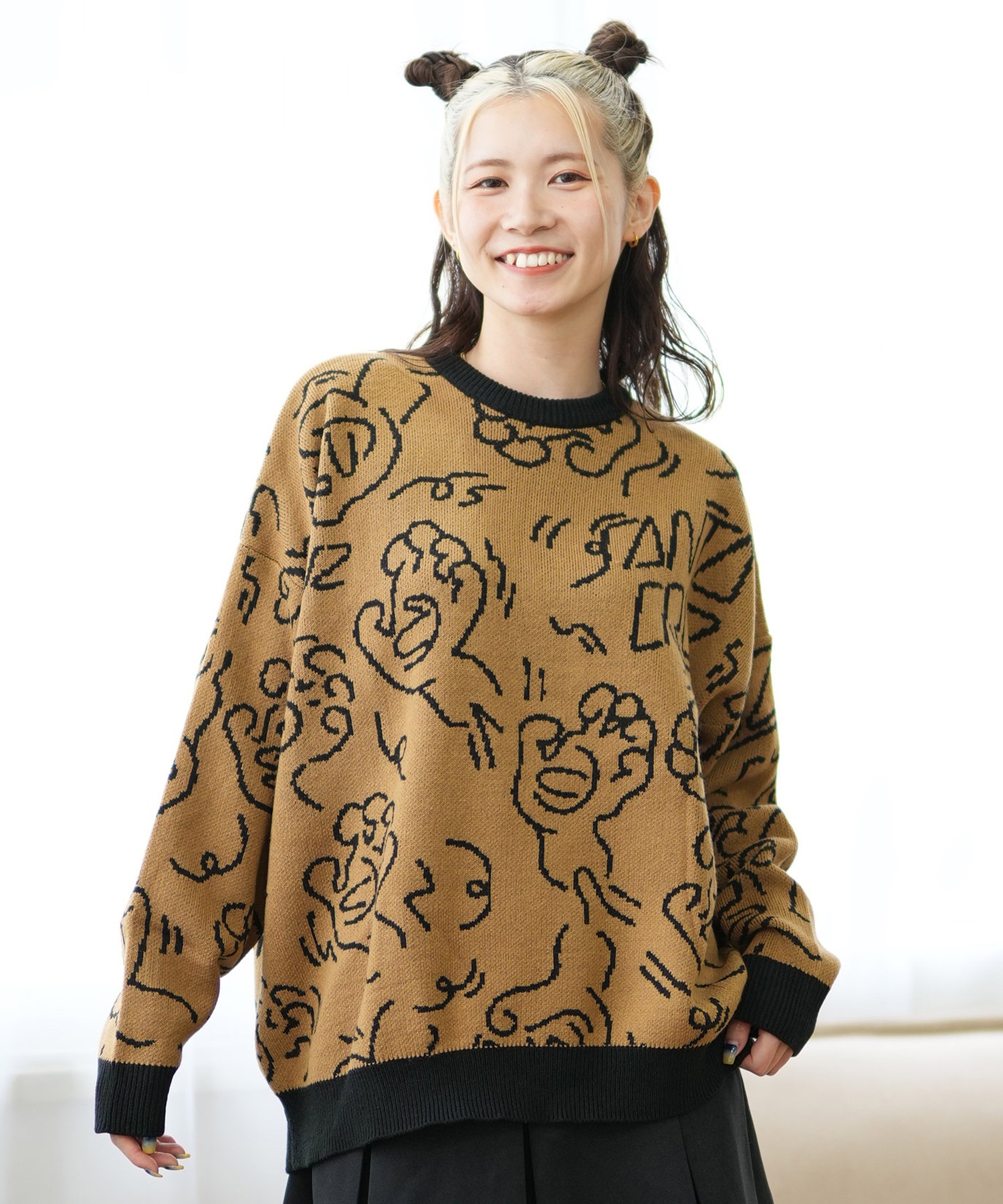 SANTACRUZ サンタクルーズ ニット レディース セーター 総柄