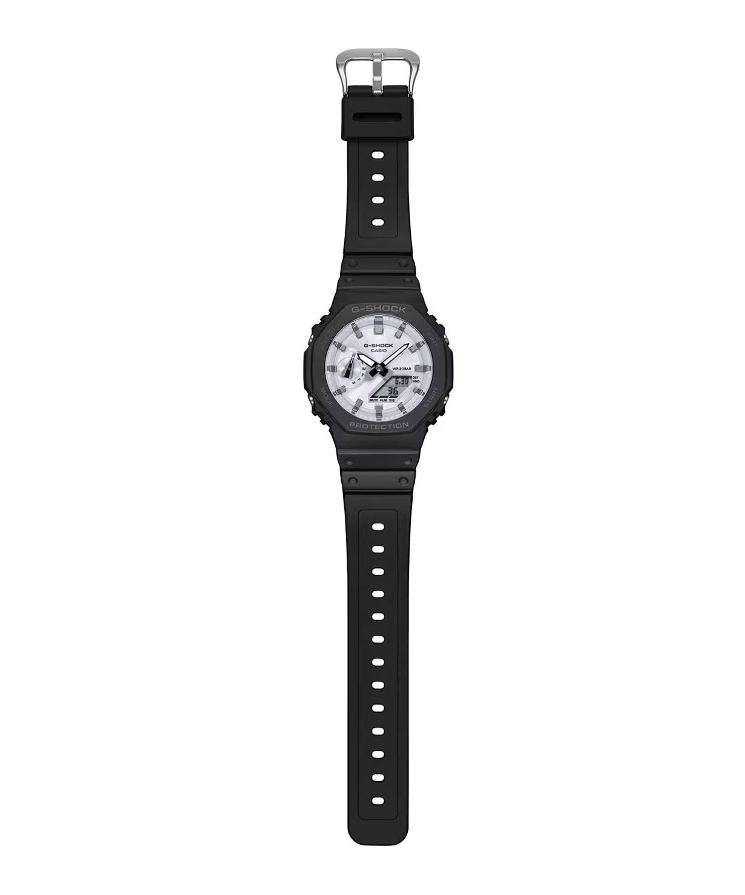 Casio G-Shock Watch Black and Brilliant White GA-2100WD-1AJF
