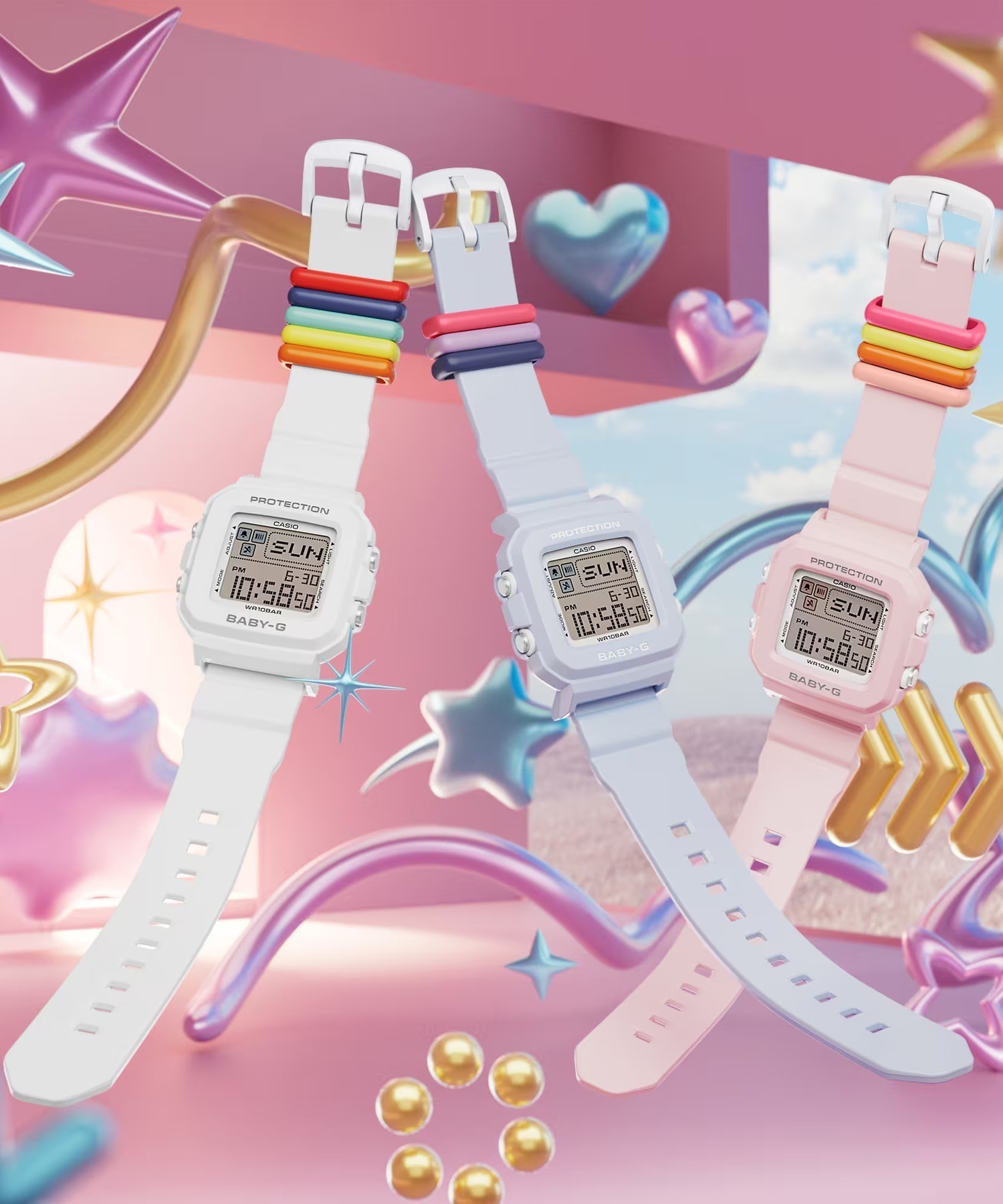 BABY-G ベイビージー 腕時計 BGD-10 Series BGD-10L-7JR 時計