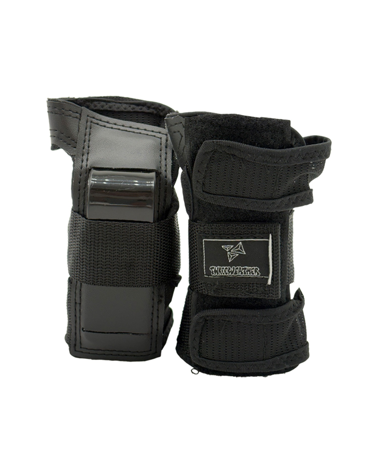 THREE WEATHER スリーウェザー スケートボード TW プロテクター3点セット MRSP303 ムラサキスポーツ 大人 子供(BK-XS)