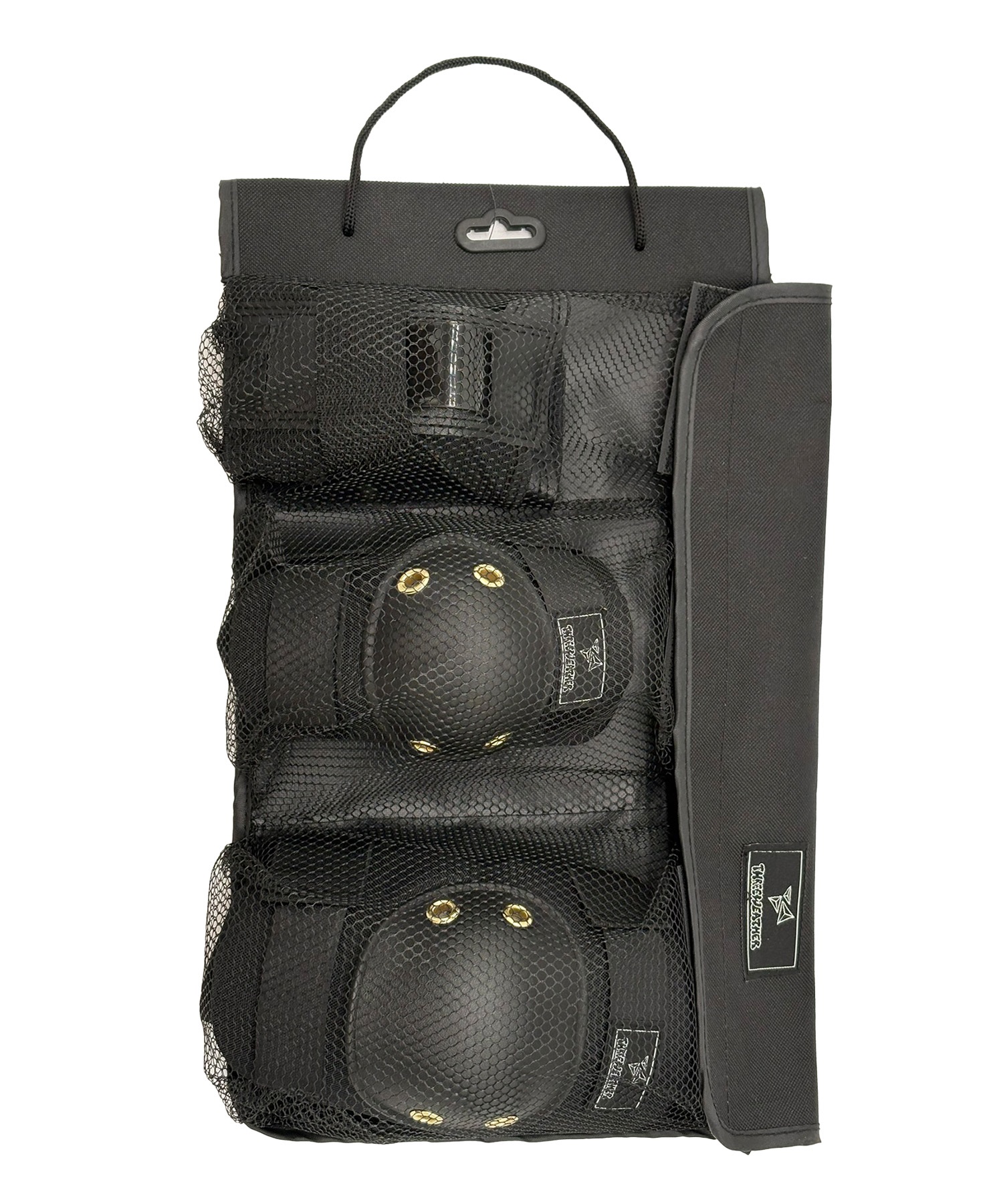 THREE WEATHER スリーウェザー スケートボード TW プロテクター3点セット MRSP303 ムラサキスポーツ 大人 子供(BK-XS)