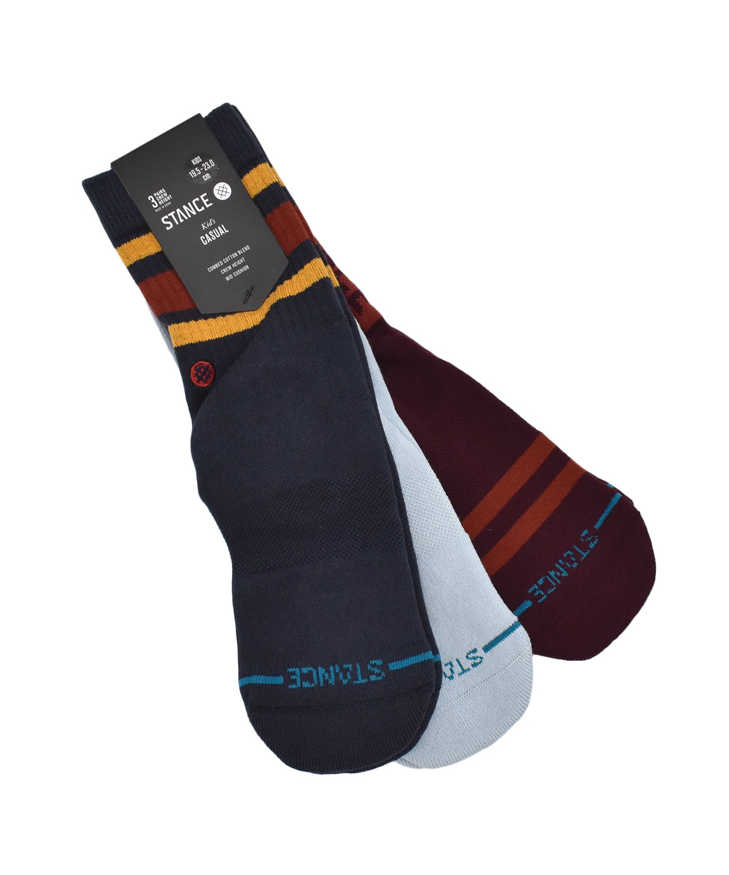 STANCE スタンス ソックス 靴下 3足セット キッズ ジュニア 子供 ICON