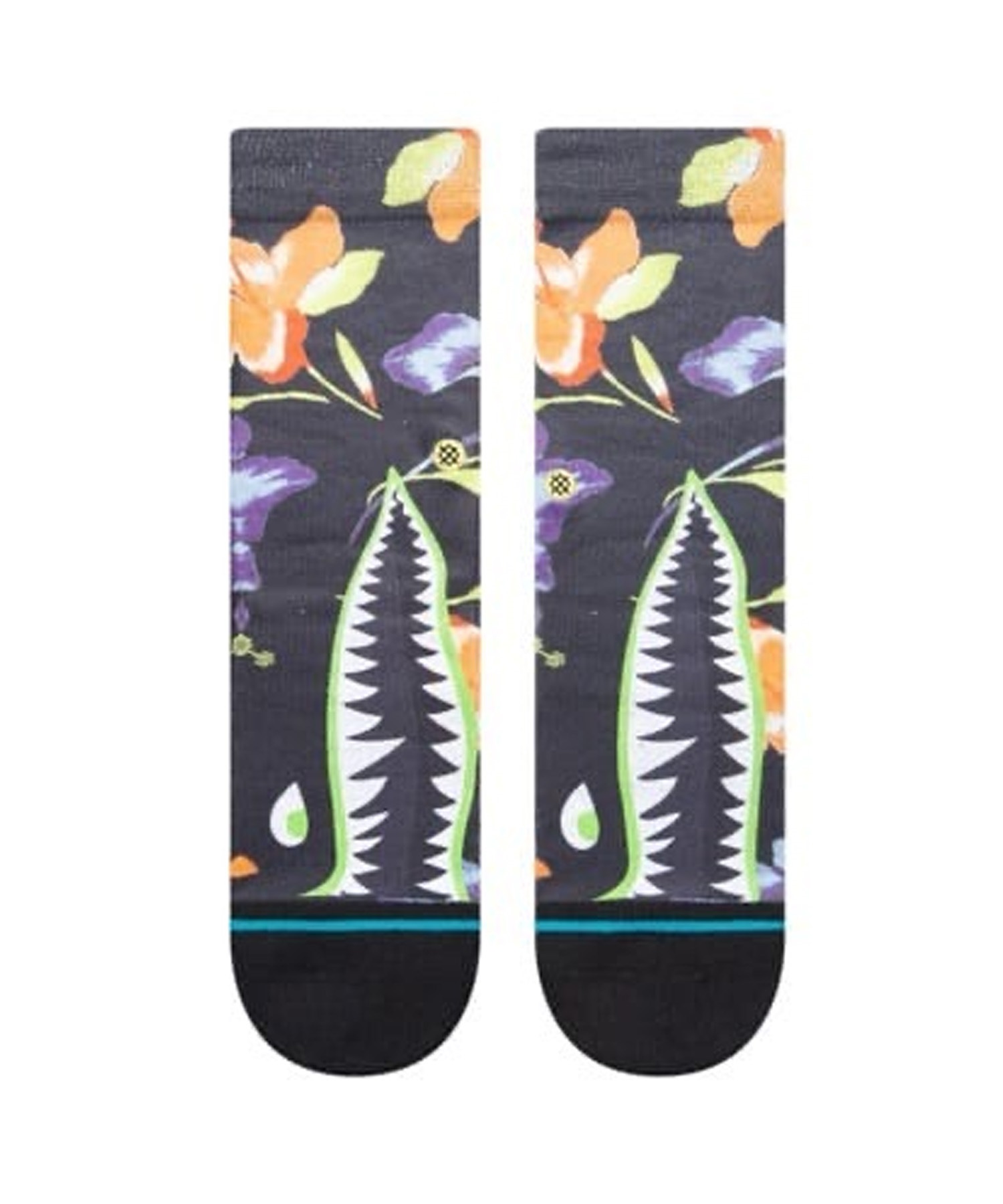 STANCE スタンス ソックス 靴下 キッズ ジュニア 子供 FLEURBIRD KIDS K555A23FLE#BLK(BLK-L)
