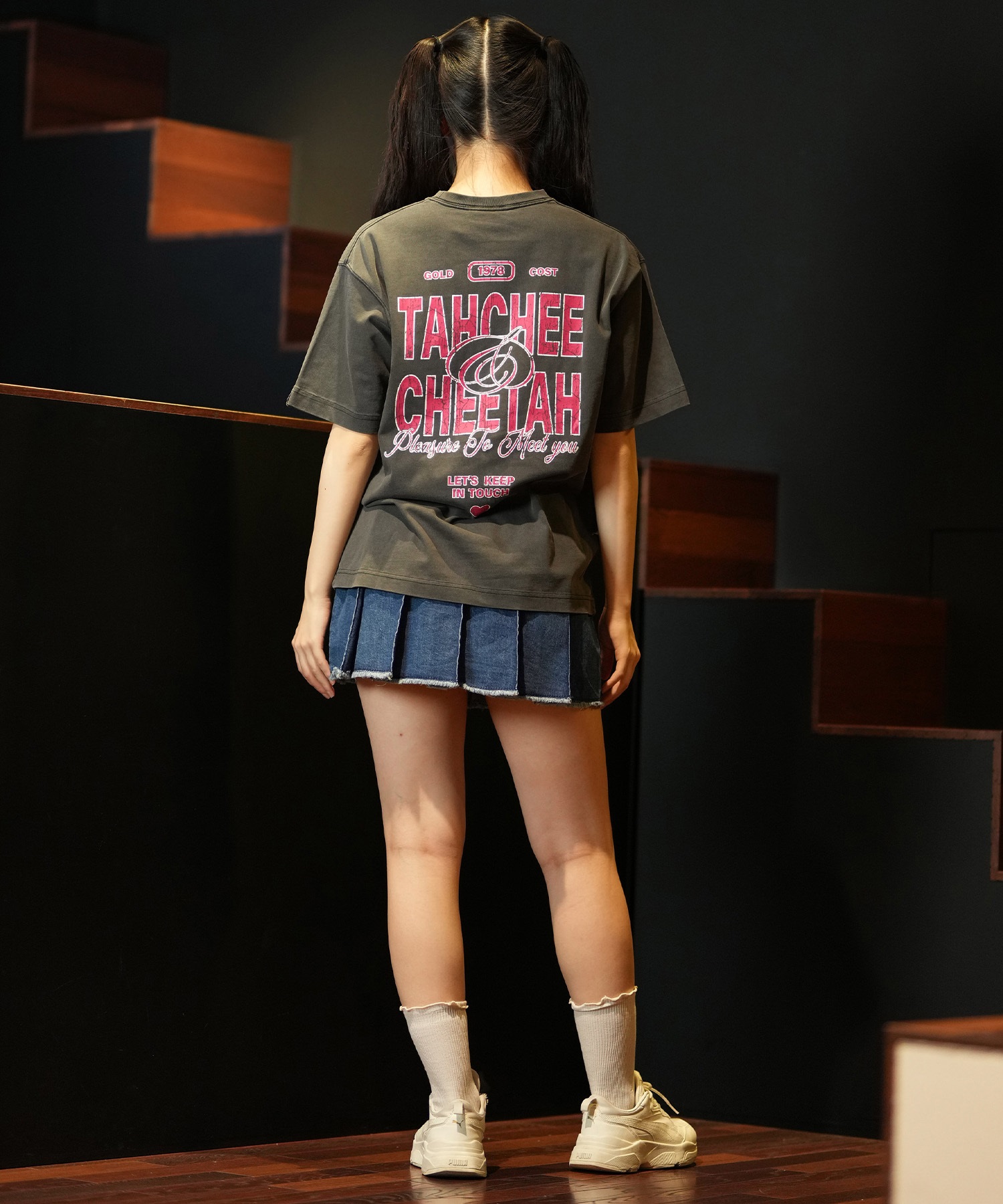 TAHCHEE ターチー 半袖 Tシャツ レディース レトロポップ バック