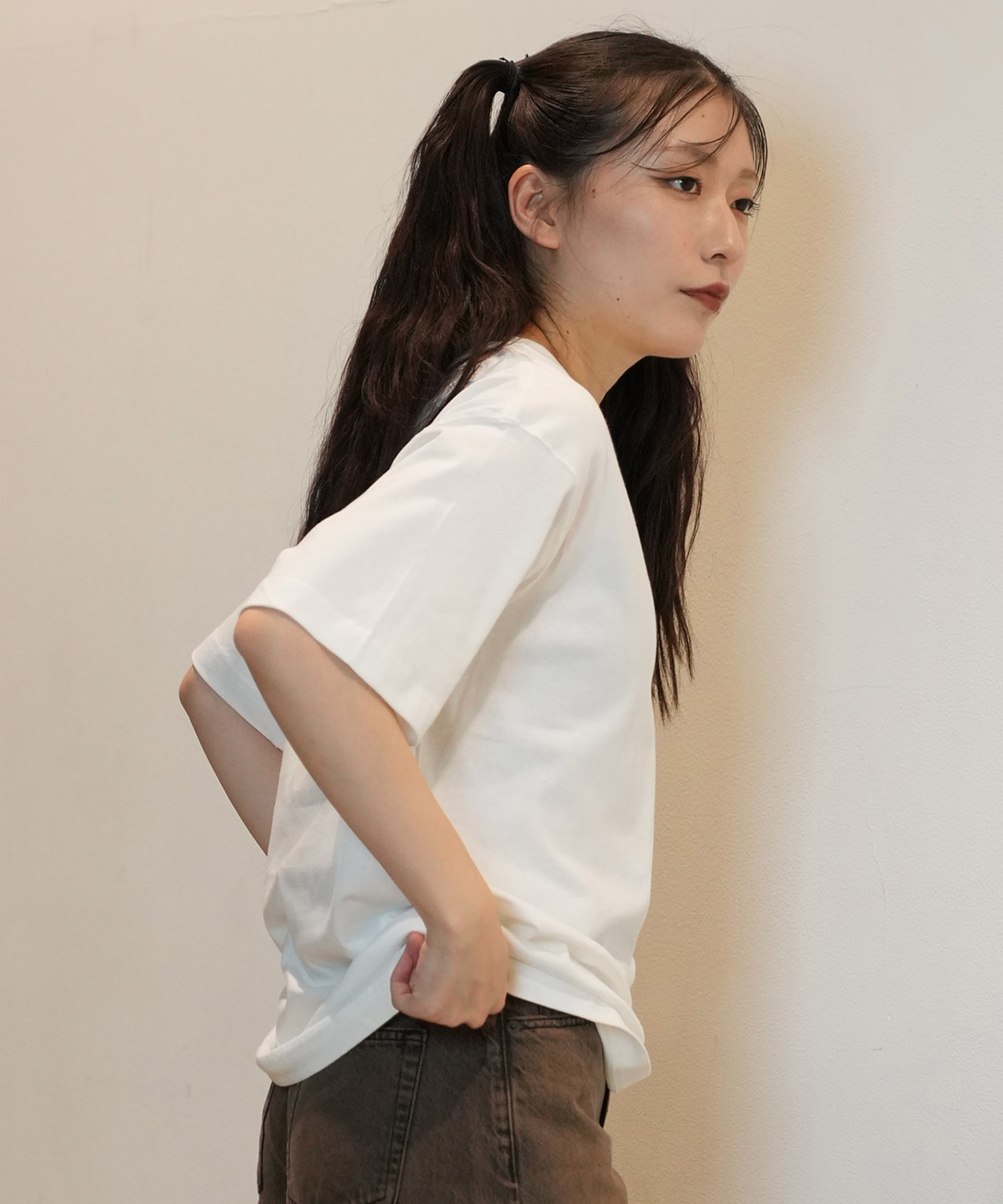 TAHCHEE ターチー 半袖 Tシャツ レディース 発泡ハート ロゴ