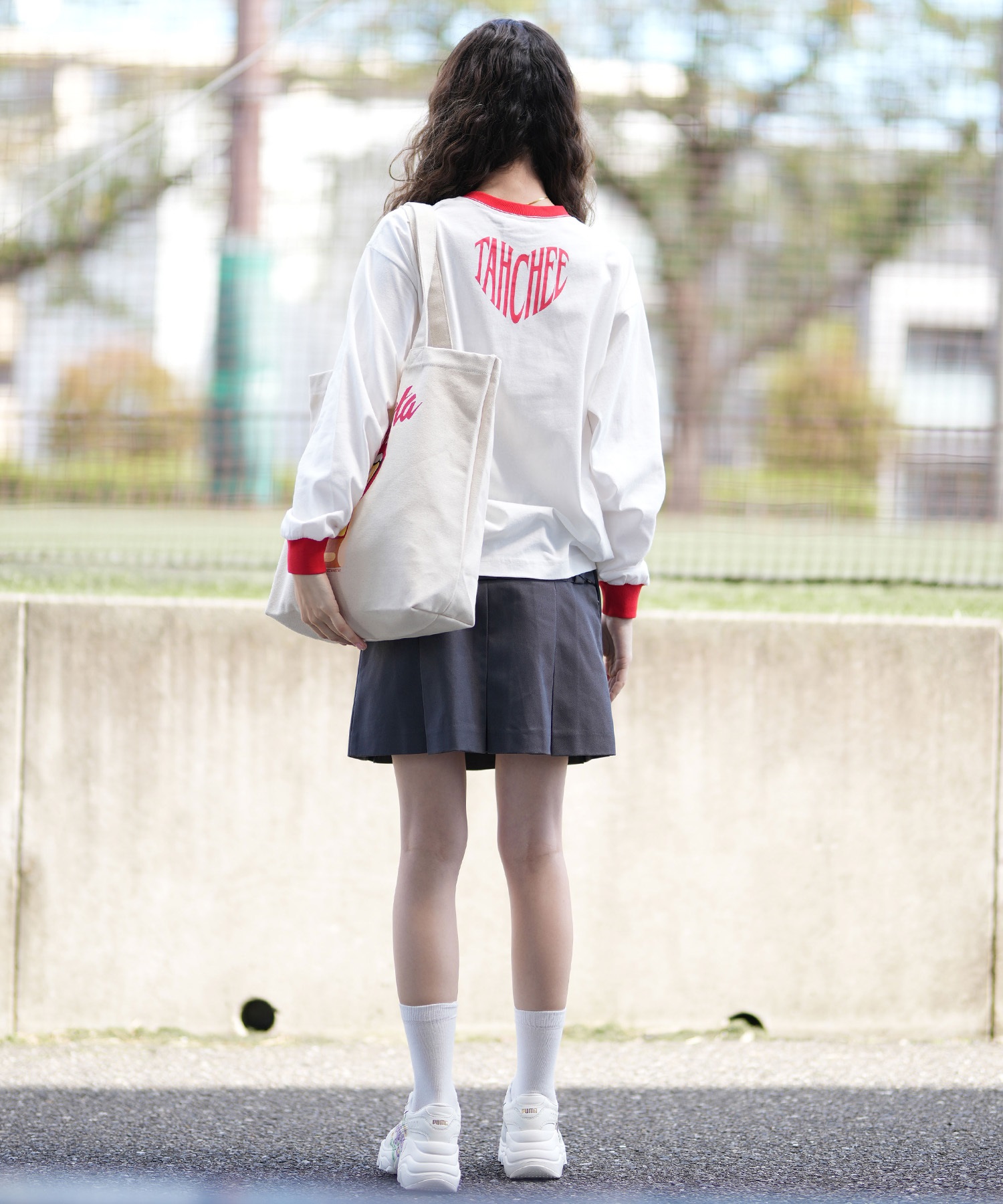 TAHCHEE ターチー 長袖 Tシャツ レディース ロンT リンガー
