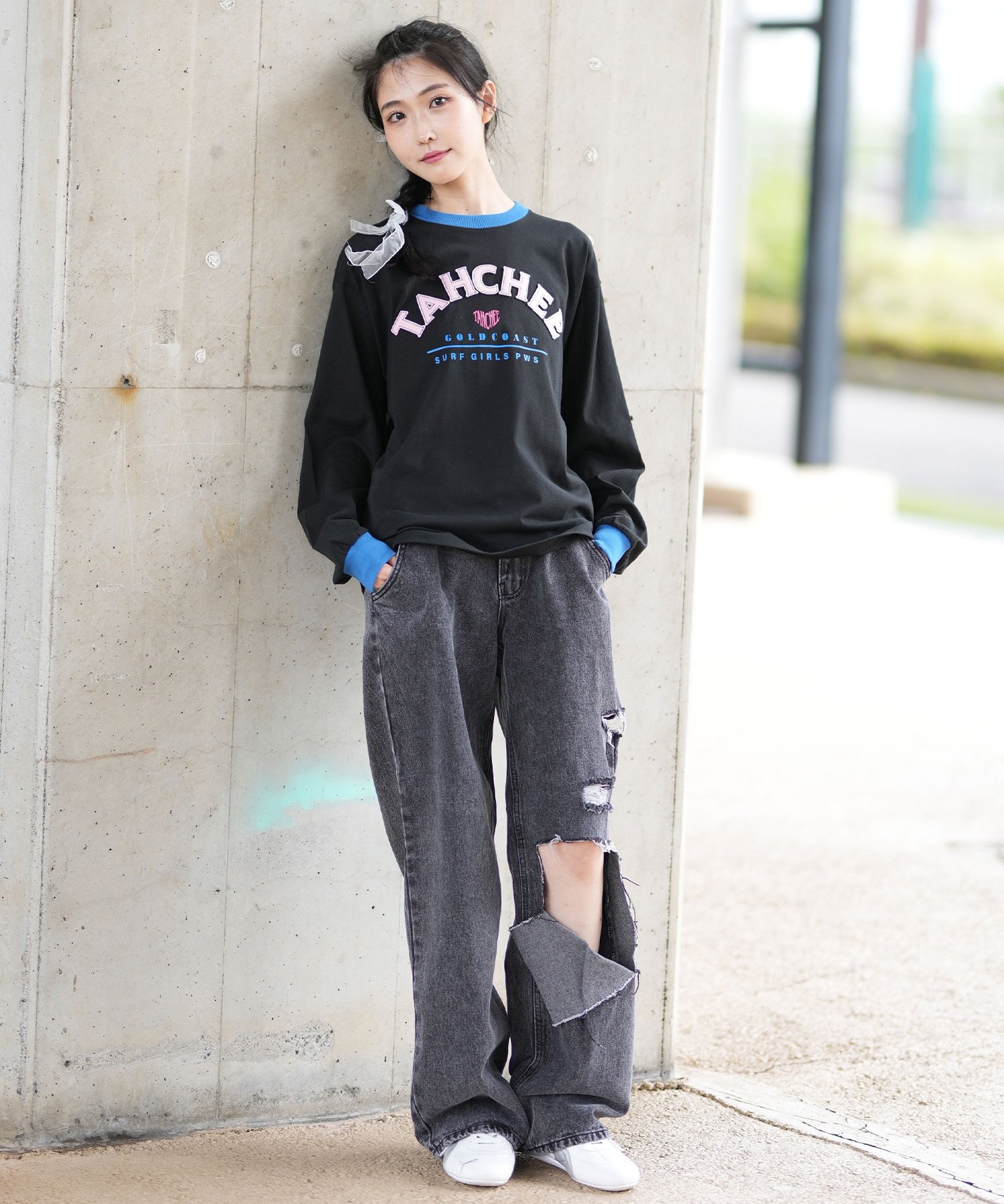 専用(ロンT、ピンバ) TAHCHEE ターチー 長袖 Tシャツ レディース ロンT リンガー