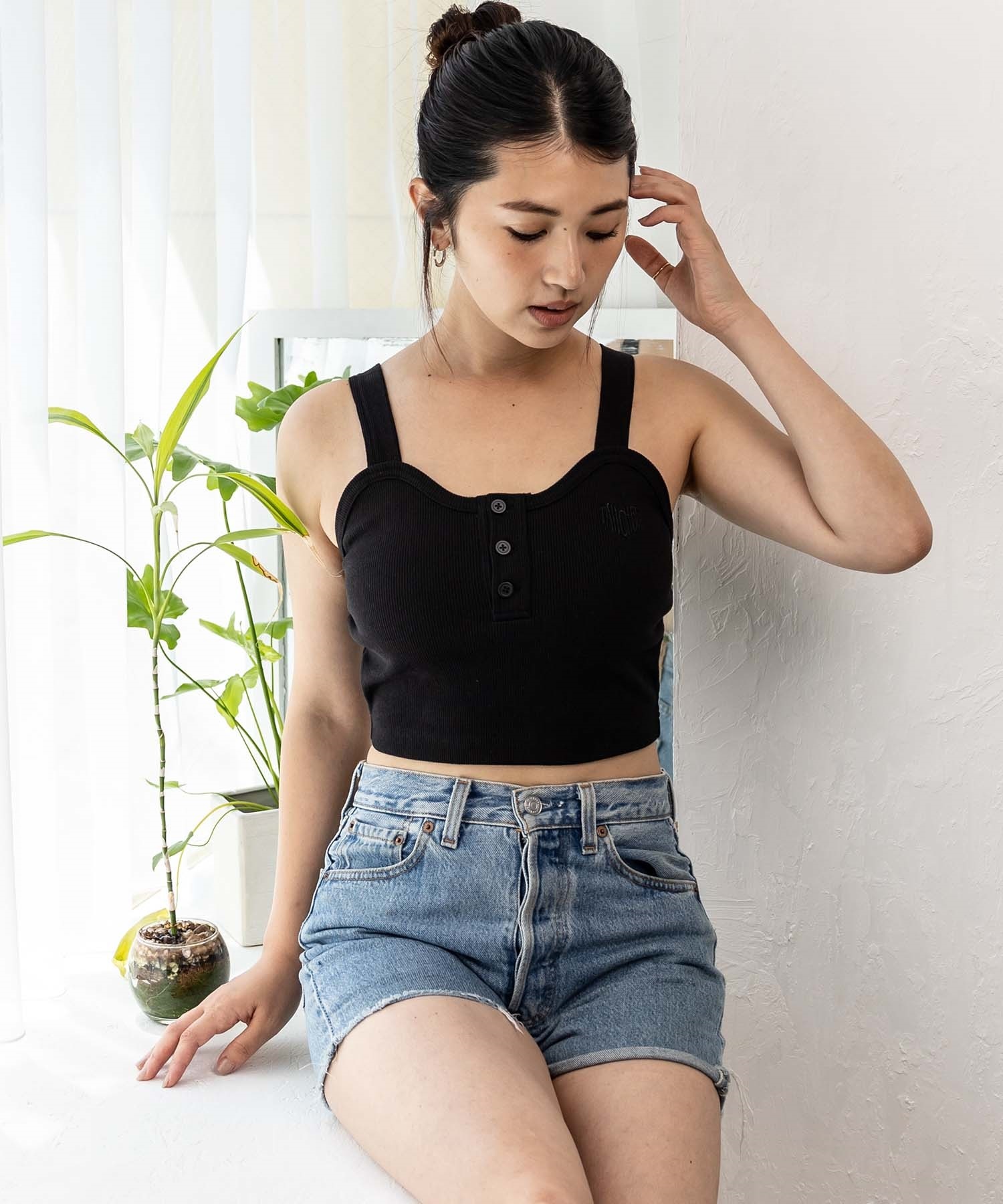 TAHCHEE ターチー タンクトップ レディース ミニ ショート丈