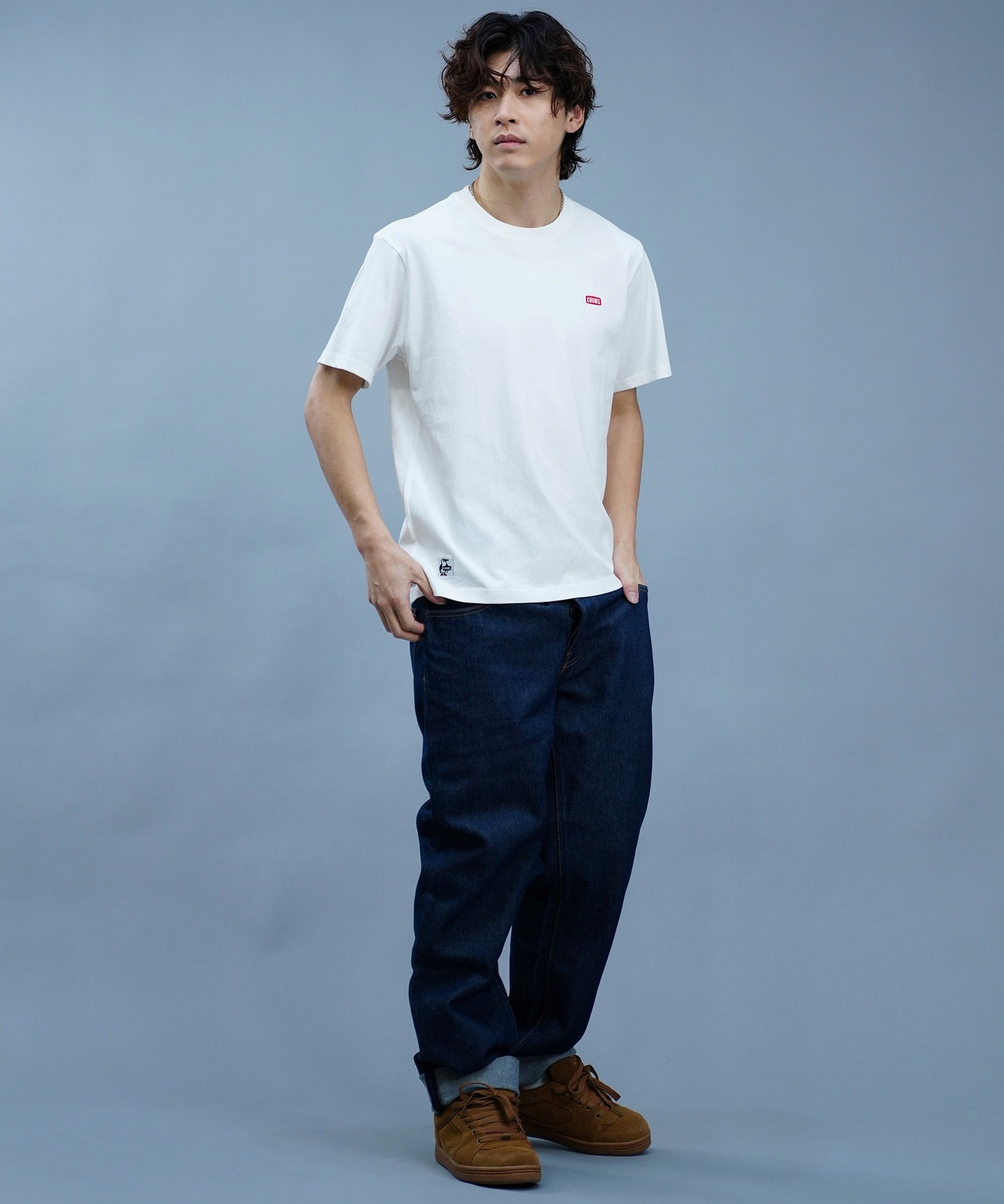 CHUMS チャムス 半袖 Tシャツ メンズ ブービーバード バックプリント 定番 ブービー ロゴ Tシャツ CH01-2279(W106-M)