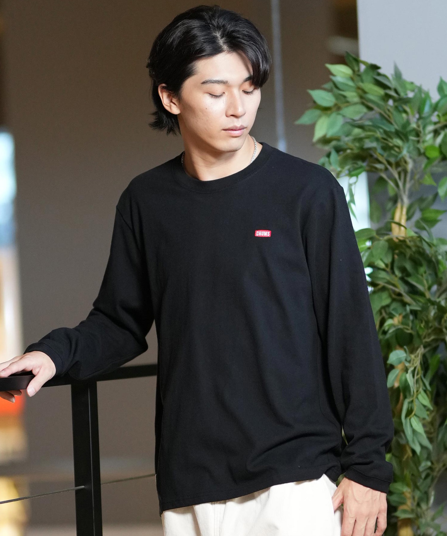 CHUMS チャムス 長袖 Tシャツ メンズ ロンT ブービーバード バックプリント ボックスシルエット CH01-2304