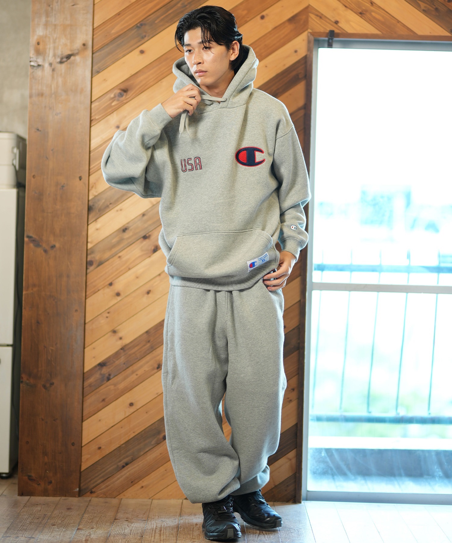 Champion パーカー メンズ レディース 裏起毛 スウェット