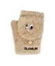 GLAMLIN グラムリン キッズ 防寒 手袋 ミトン グローブ 5本指 HAND WARMER(BLACK-FREE)