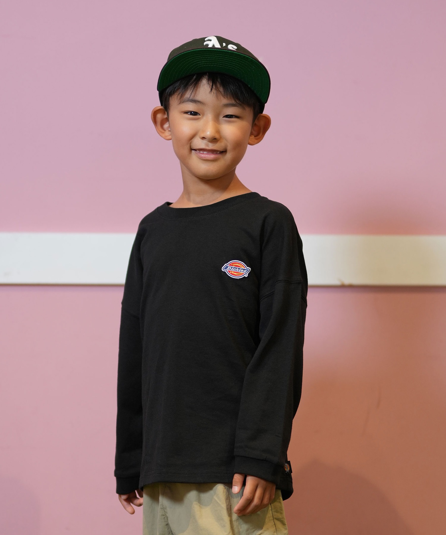 Dickies ディッキーズ Tシャツ キッズ 長袖 ロンT バック
