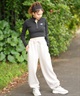 DC ディーシー ロングパンツ レディース フリース スウェットパンツ LPT244304(BKD-M)