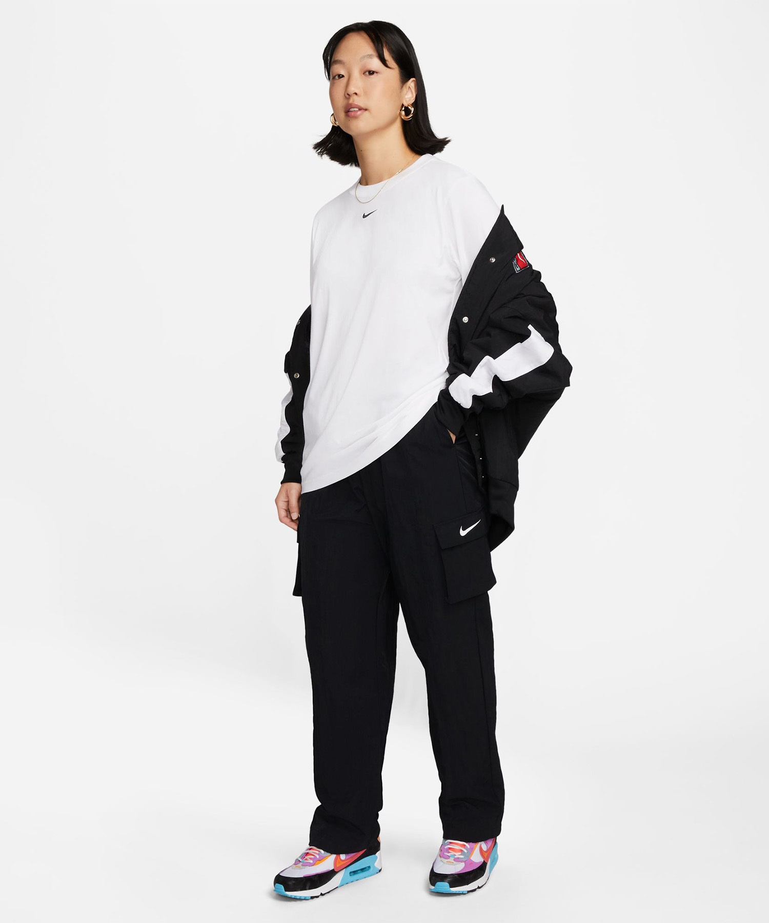 NIKE ナイキ 半袖 Tシャツ レディース ワンポイント スウッシュ